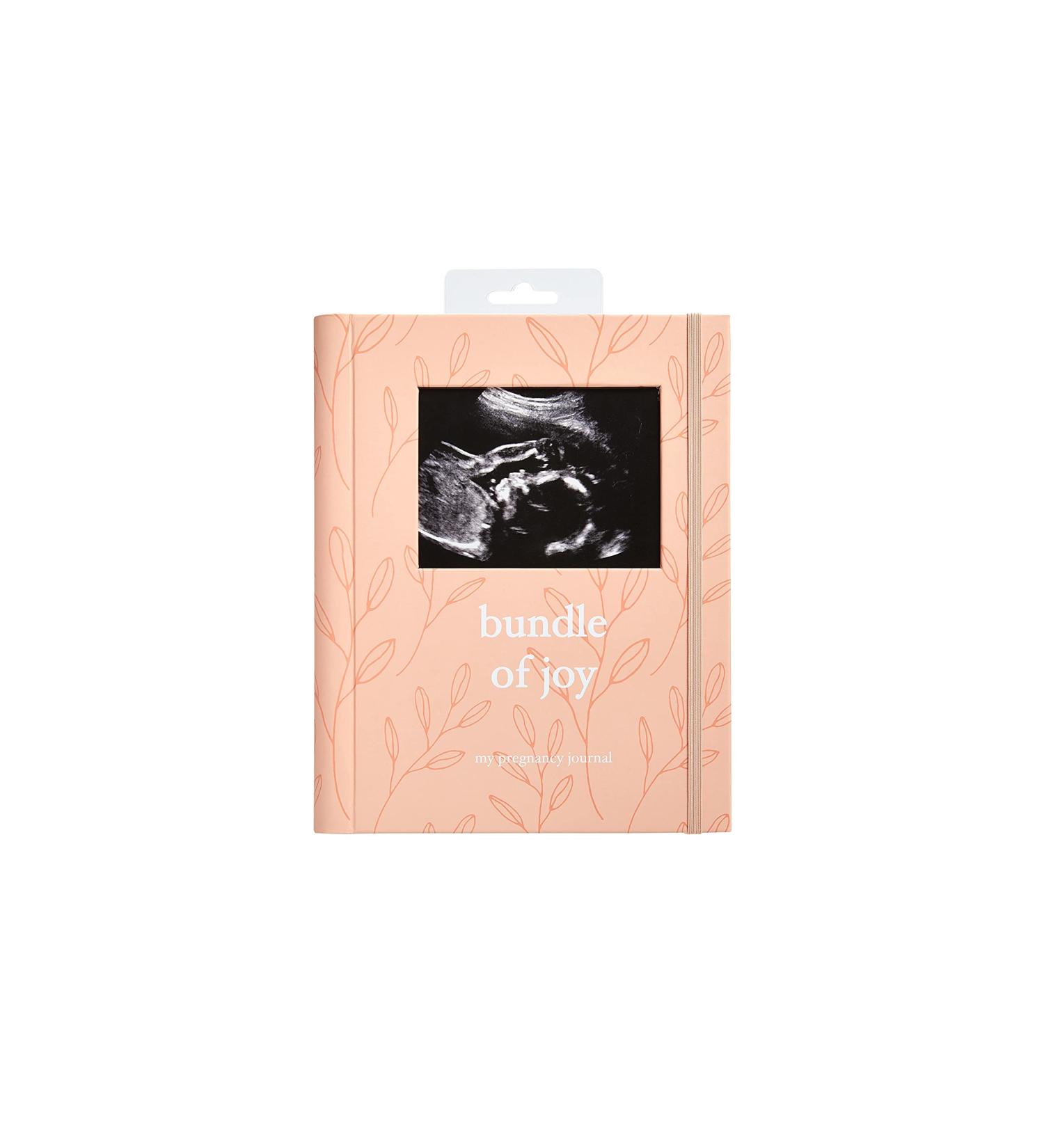 Little Pear Bundle of Joy Pregnancy Journal - Sonogram Photo Insert - Pregnancy Milestone Tracker - Ultrasound Cover - Peach - Buy Online on SooperMarket.com