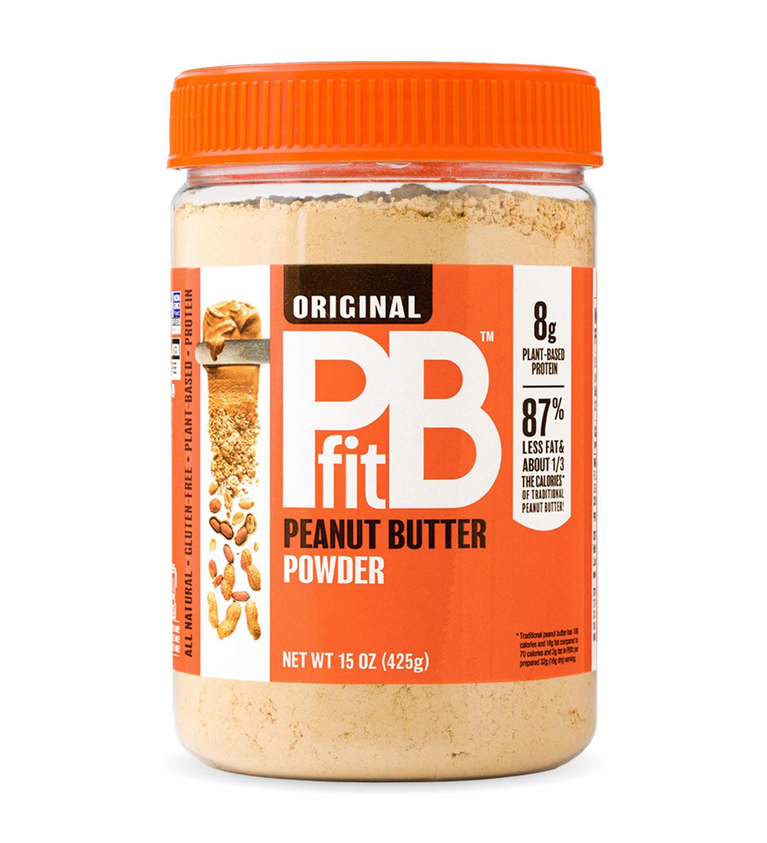 PBfit All-Natural Peanut Butter Powder - 15 oz | Made from Real Roasted Peanuts, Low Fat, High Protein | Natural Ingredients - Buy Online on SooperMarket.com