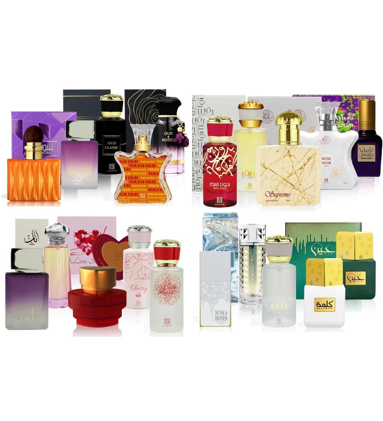 Ahmad Al Maghribi Perfume Samples Full Feminine Set - Exquisite Fragrance Collection - Buy Online on SooperMarket.com