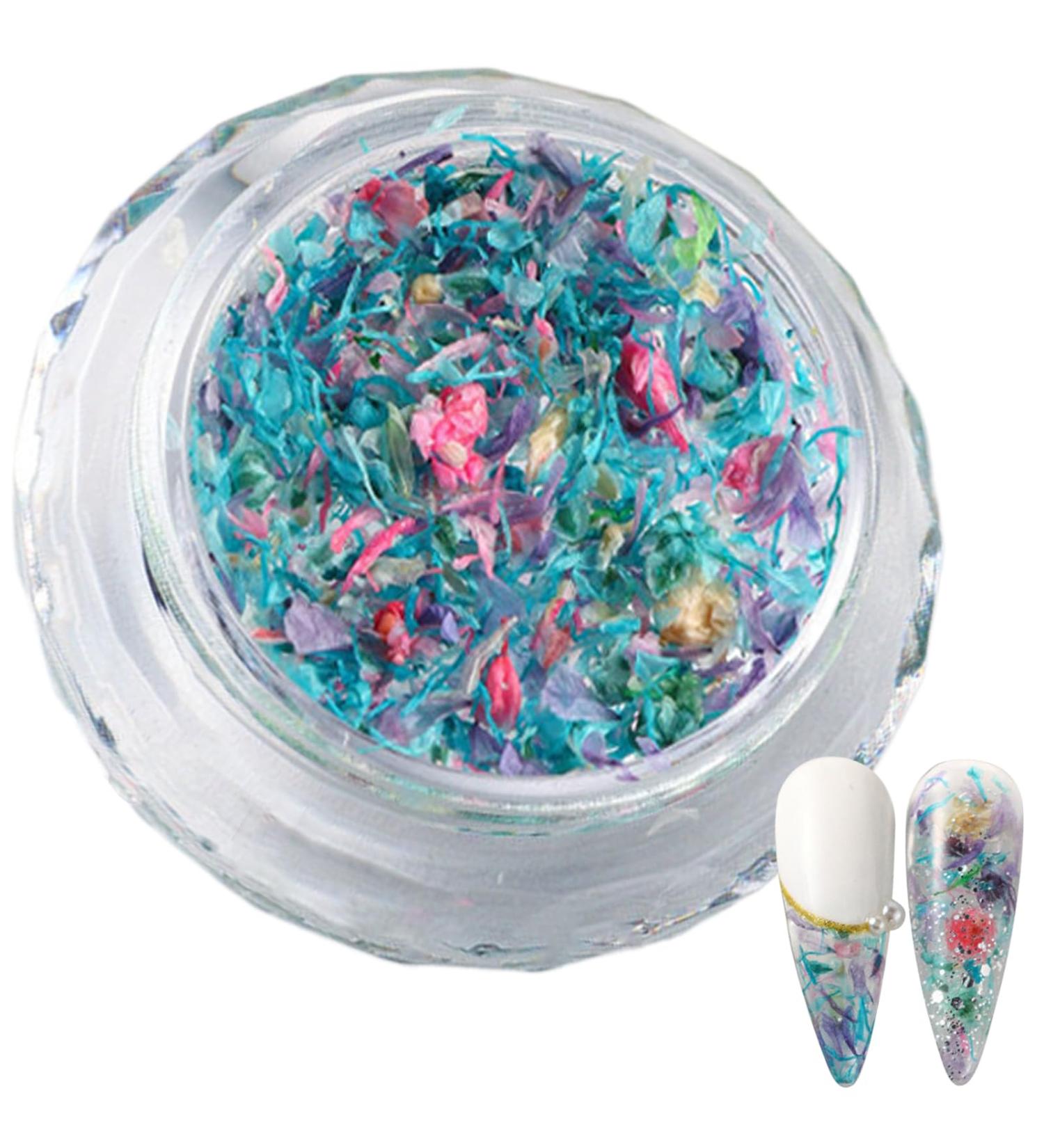 1Box 3D Dried Flower Nails Art Nail Accessories Elegant Nails Art Adornments Decoration Perfect For Nail Decoration Nails Art Decorations S053B - Buy Online on SooperMarket.com