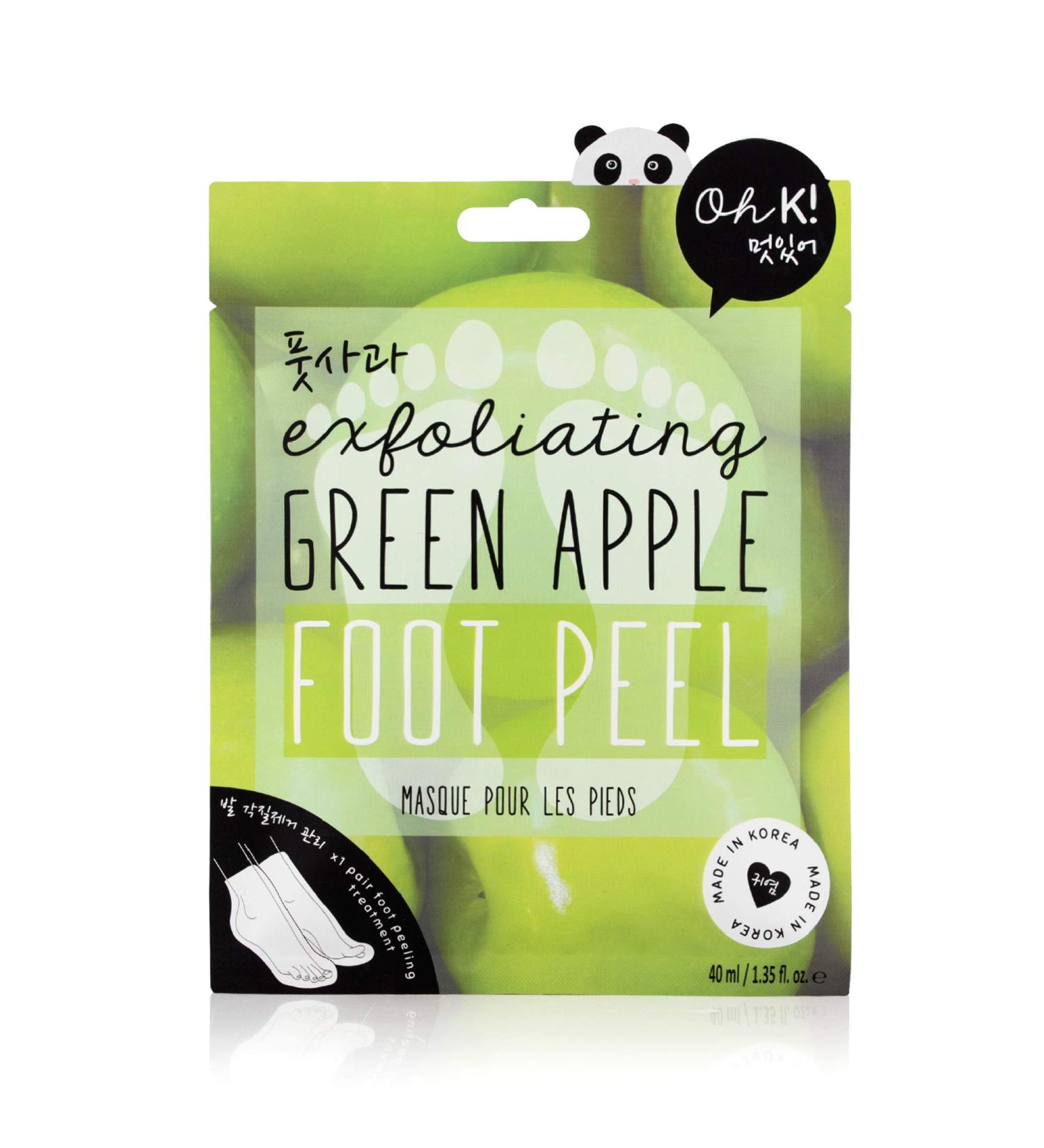 Revitalize Your Feet with Oh K! Green Apple Peeling Foot Mask - Buy Online on SooperMarket.com