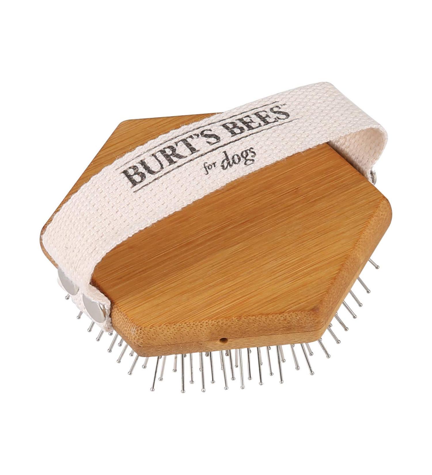 Burt's Bees for Pets Palm Detangling Brush - All Natural Bamboo Dog Brush with Adjustable Strap | Best Dog Grooming Tool - Buy Online on SooperMarket.com