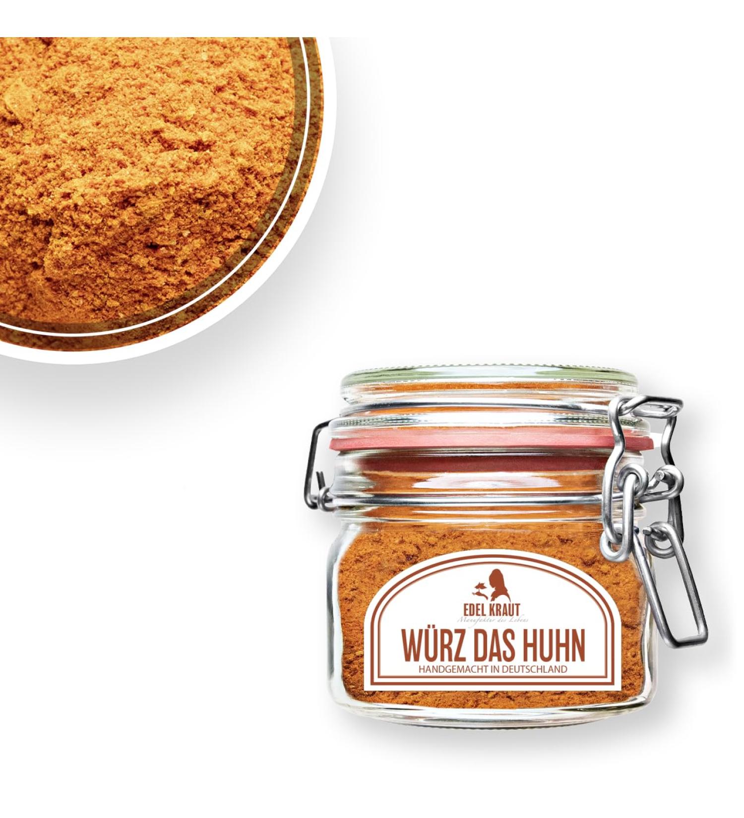 EDEL KRAUT Organic Chicken Seasoning - Premium 130g Glass Jar | Gourmet Spices for Flavorful Dishes - Buy Online on SooperMarket.com
