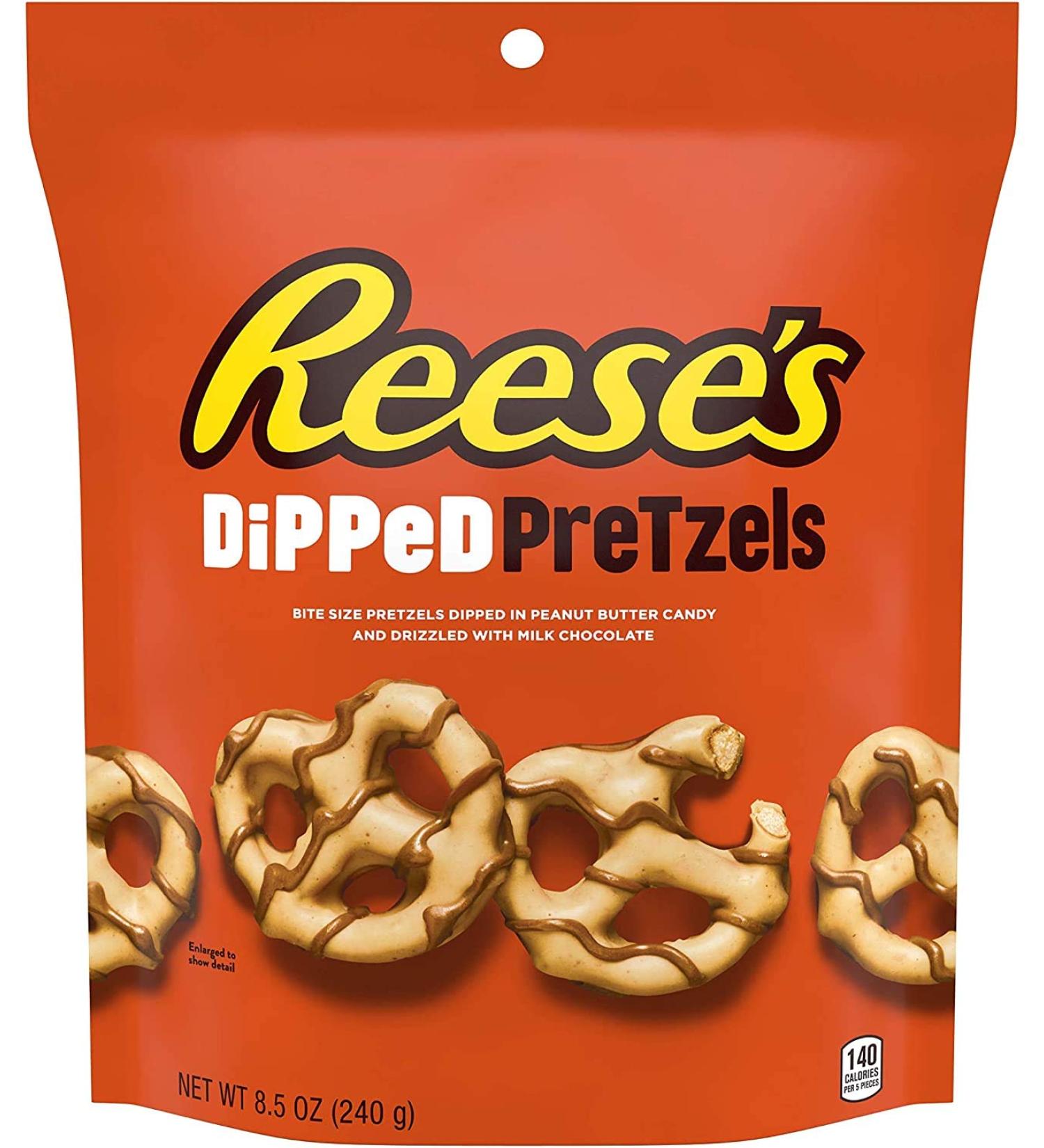 Reese's Dipped Pretzels Pouch - Irresistible Peanut Butter Pretzel Treats (240g) | Buy Internationally - Buy Online on SooperMarket.com