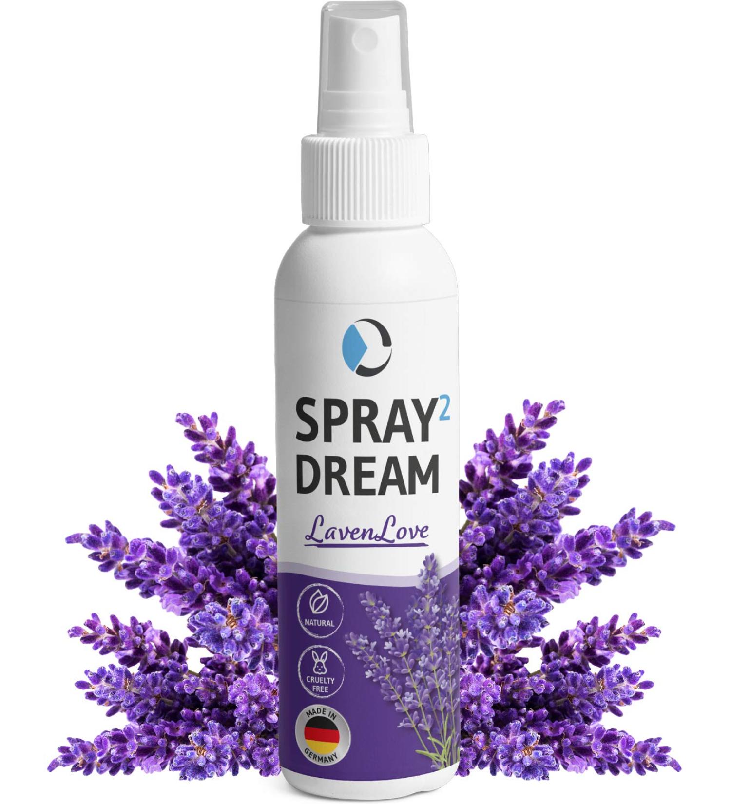 Relaxing Lavender Pillow Spray | Deep Sleep Spray with Essential Oils | 100ml Lavenlove - Aroma for Restful Sleep - Buy Online on SooperMarket.com