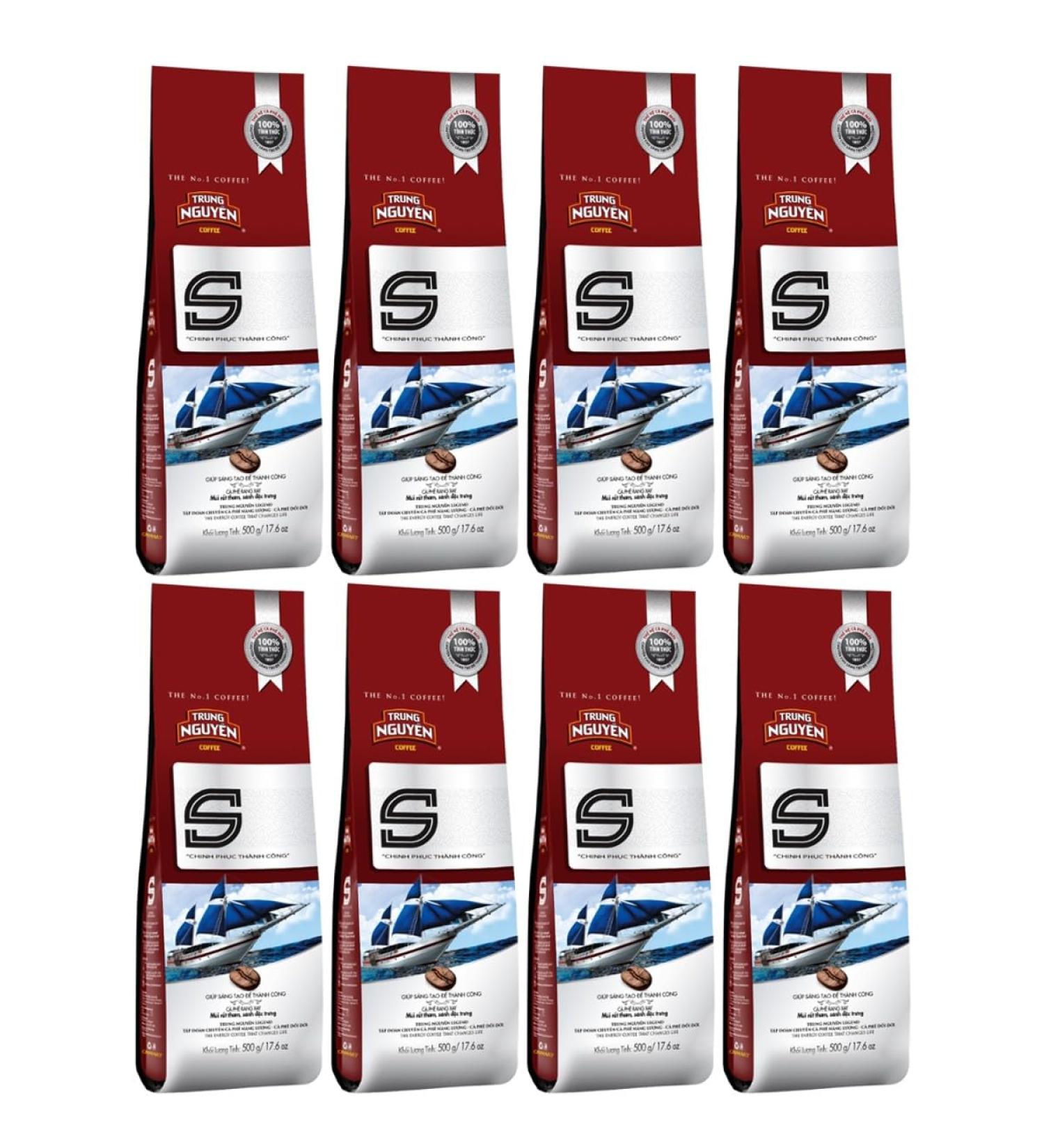 CNMART Trung Nguyen S Blend - Rich and Aromatic Flavour Vietnamese Ground Coffee 500g (Pack of 8) - Buy Online on SooperMarket.com