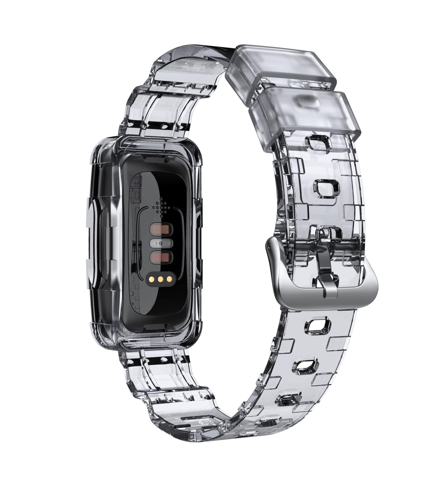 ANCOOL Clear Protective Case Band for Fitbit Inspire 2 - Black - Buy Online on SooperMarket.com