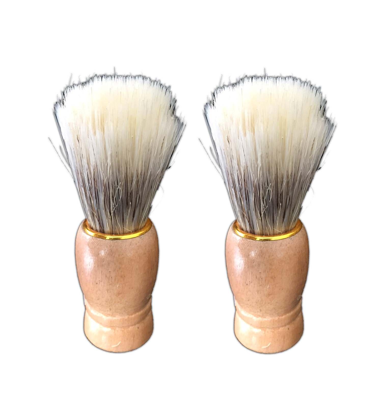 2 pieces classic shaving brush synthetic hair wet shave shaving foam brush