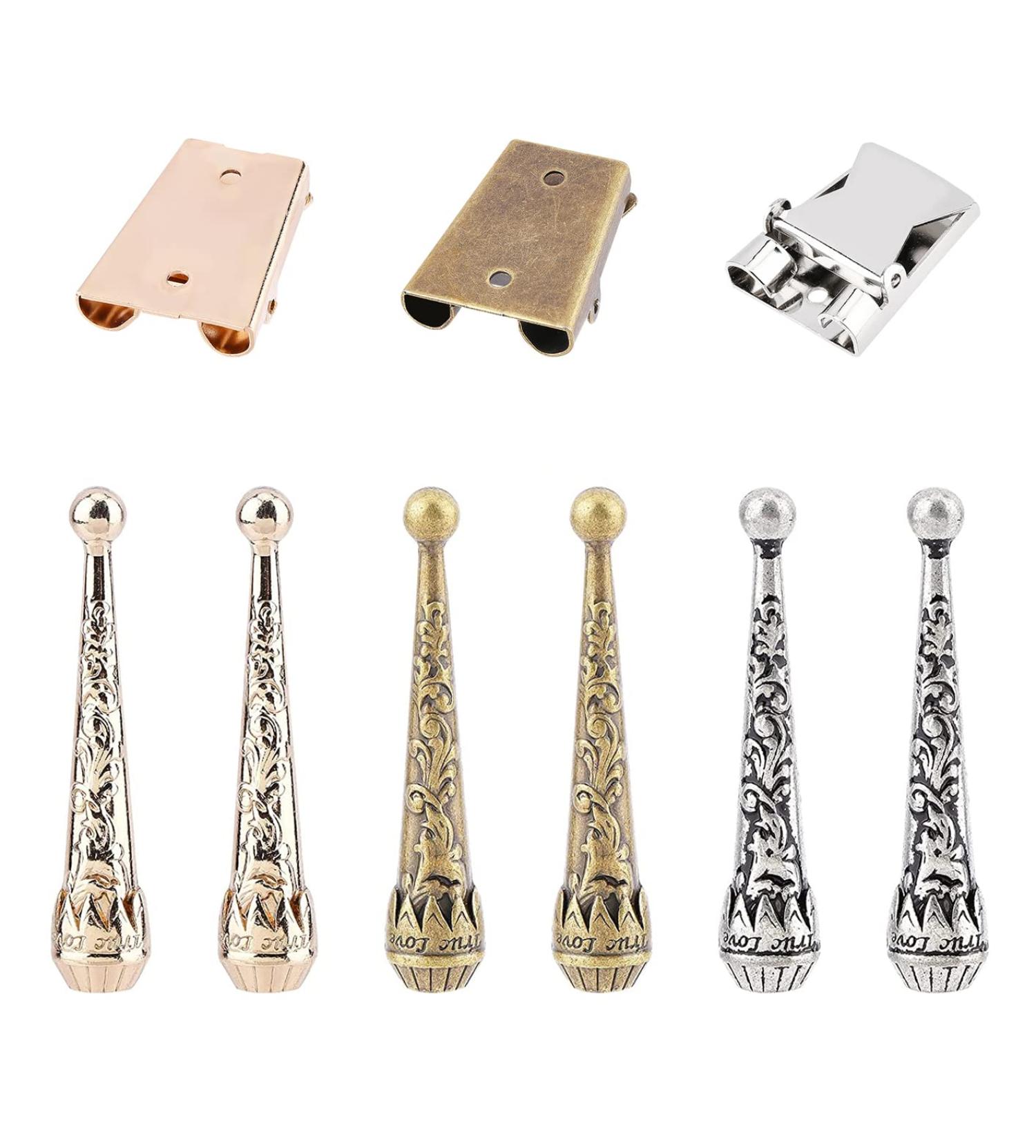 NBEADS 3 Sets Bolo Tie Findings  Bolo Tie Tips Replacement End Caps Kit  Bolo Tie Buckle Accessories with 6 Pcs Alloy Cord End and 3 Pcs Iron Bolo Tie Slide Clasps for Bolo Tie Making 6 Pcs End Caps+ 6 Pcs Slide Clasps - Buy Online on SooperMarket.com