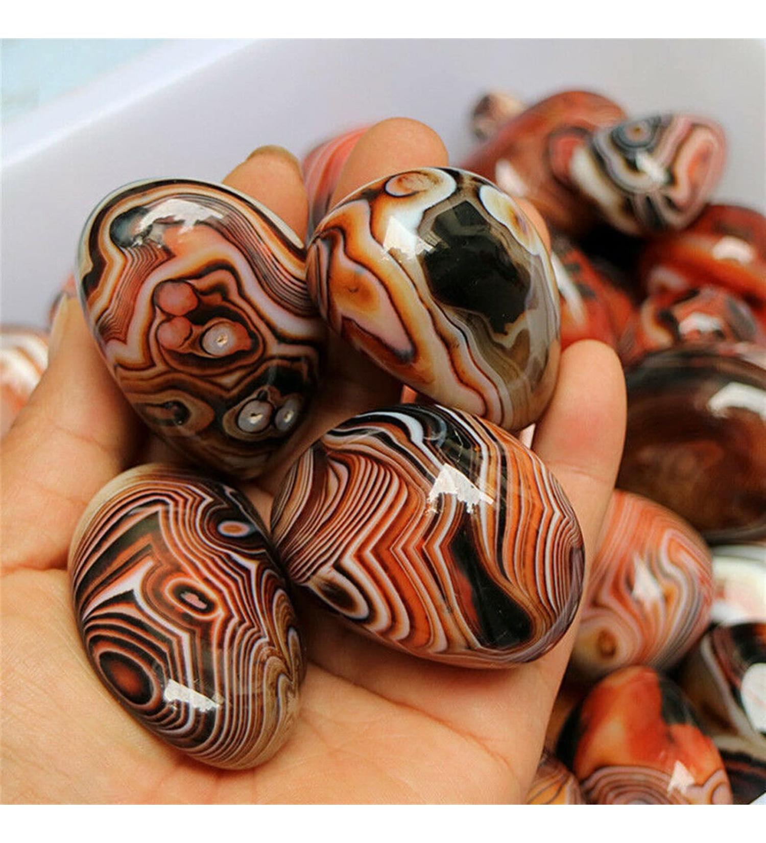 Crystal Rough Natural Smooth Agate Stone Crystal Geode Specimen Madagascar Craft Decor (Size : 4-5cm) - Buy Online on SooperMarket.com