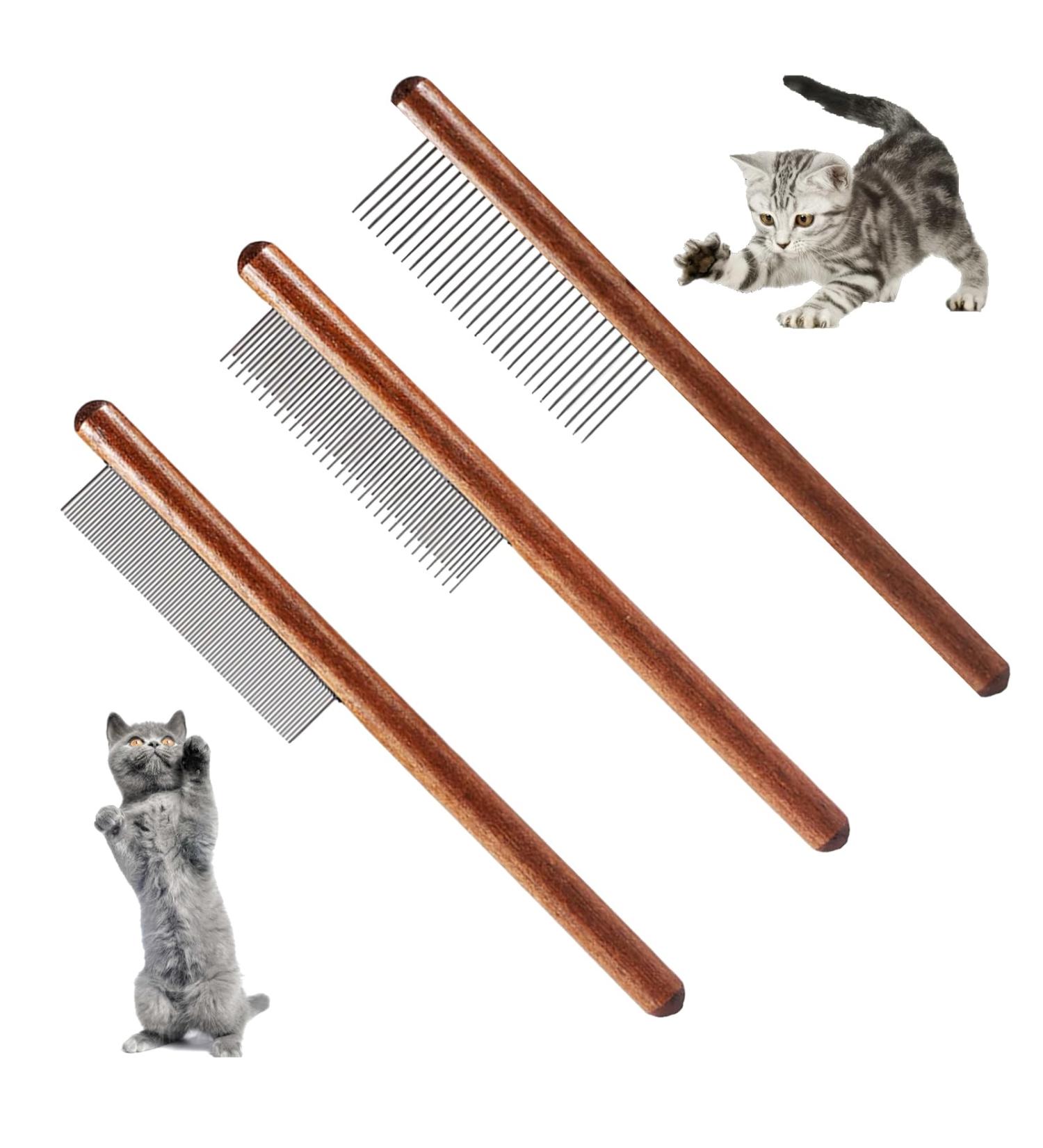 3 PCS Flea Comb for Cats Cat Flea Comb Fine Toothed Pet Comb Beauty Set Comb Set for Removing Floating Hair And Tear Stains Stain Remover Combs Fine Tooth Grooming Removal Tool - Buy Online on SooperMarket.com