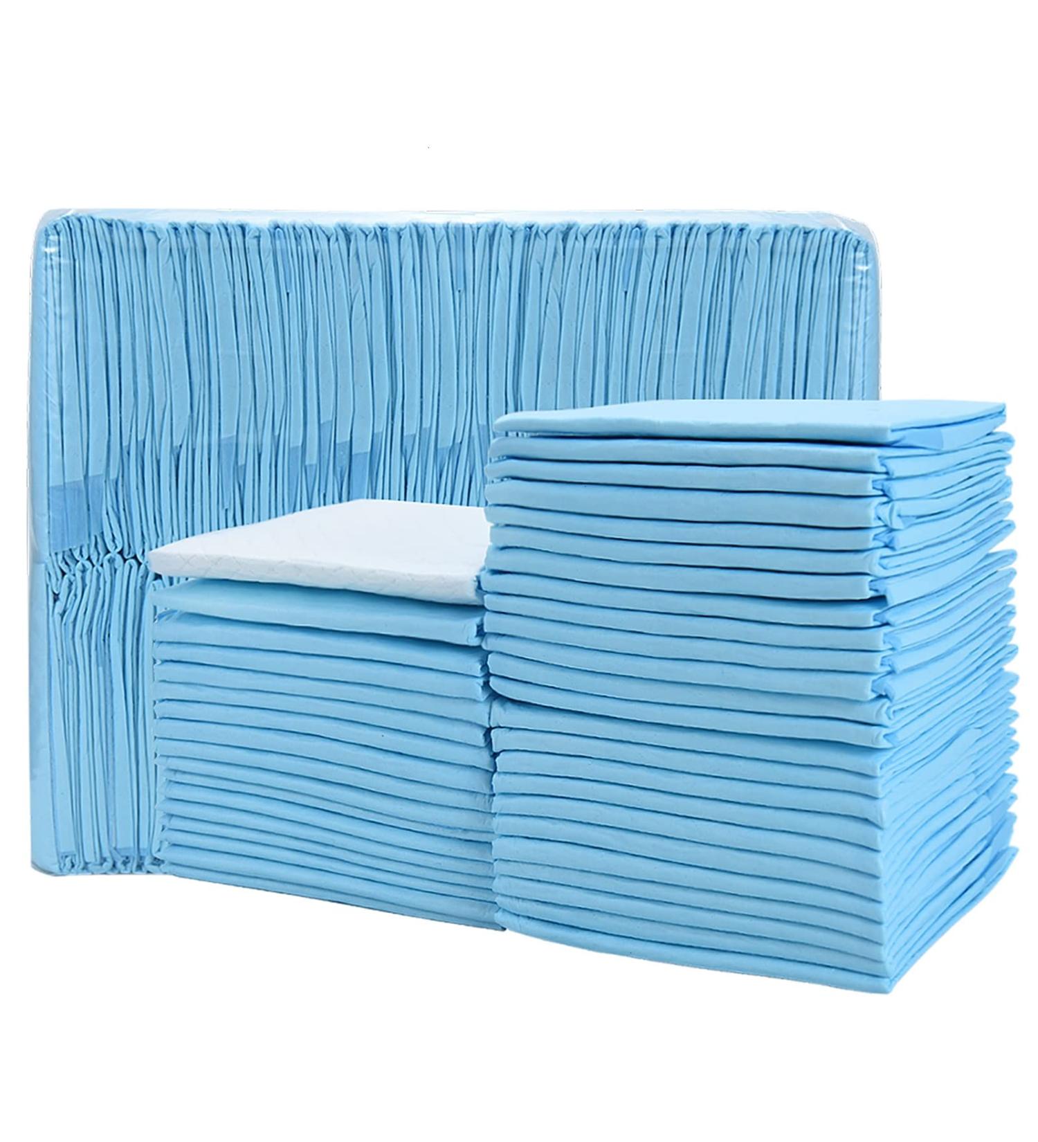Timoo 100 PCS Disposable Changing Pad - Leak-Proof Underpad Bed Table Protector Mat - Soft Non-Woven Fabric - 17x13 - Buy Online on SooperMarket.com