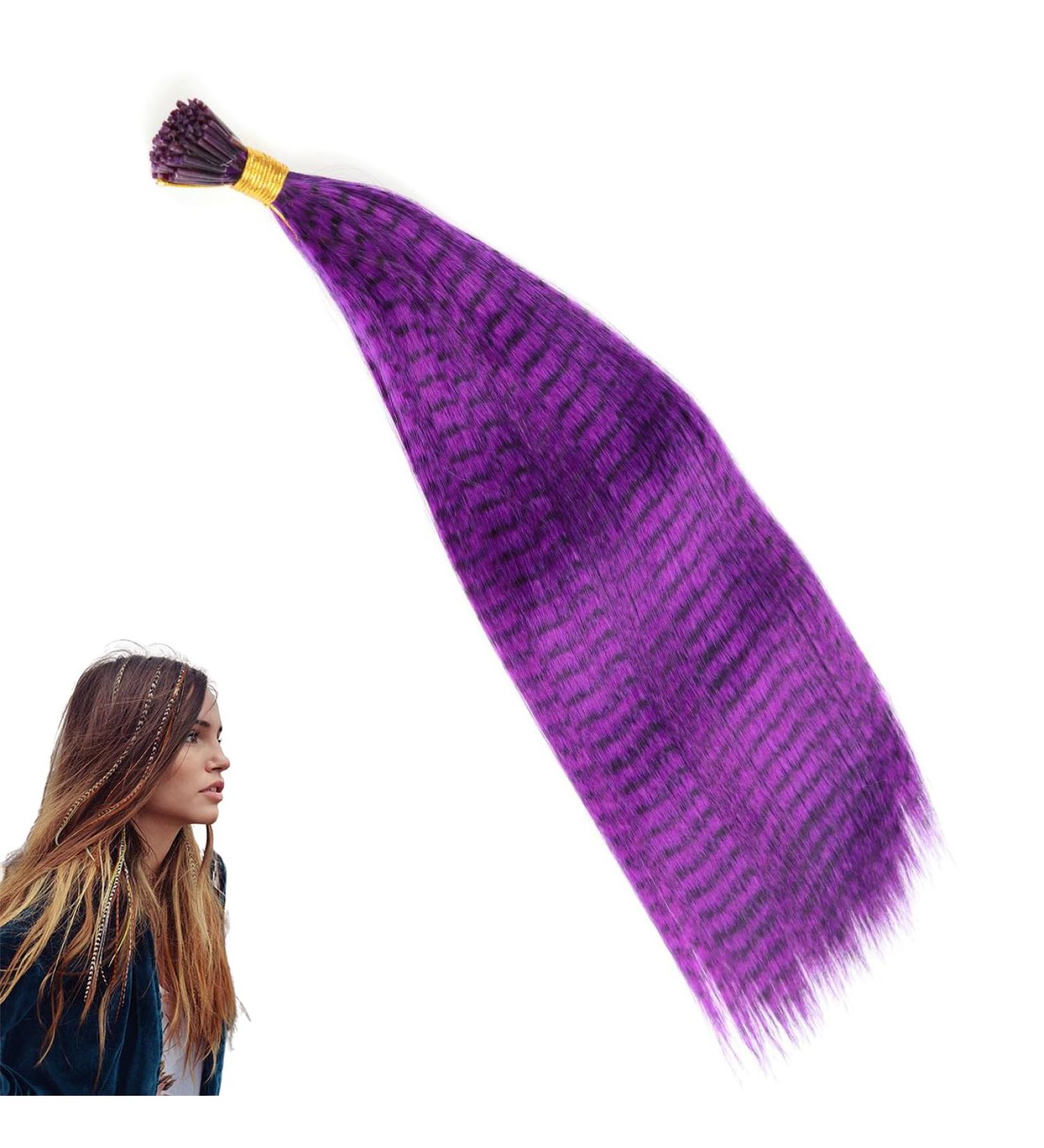 Feather Hair Accessories - Synthetic Hair Extension for Girls/Women - 16 inch - BZ242 GBBZ242 - Buy Online on SooperMarket.com