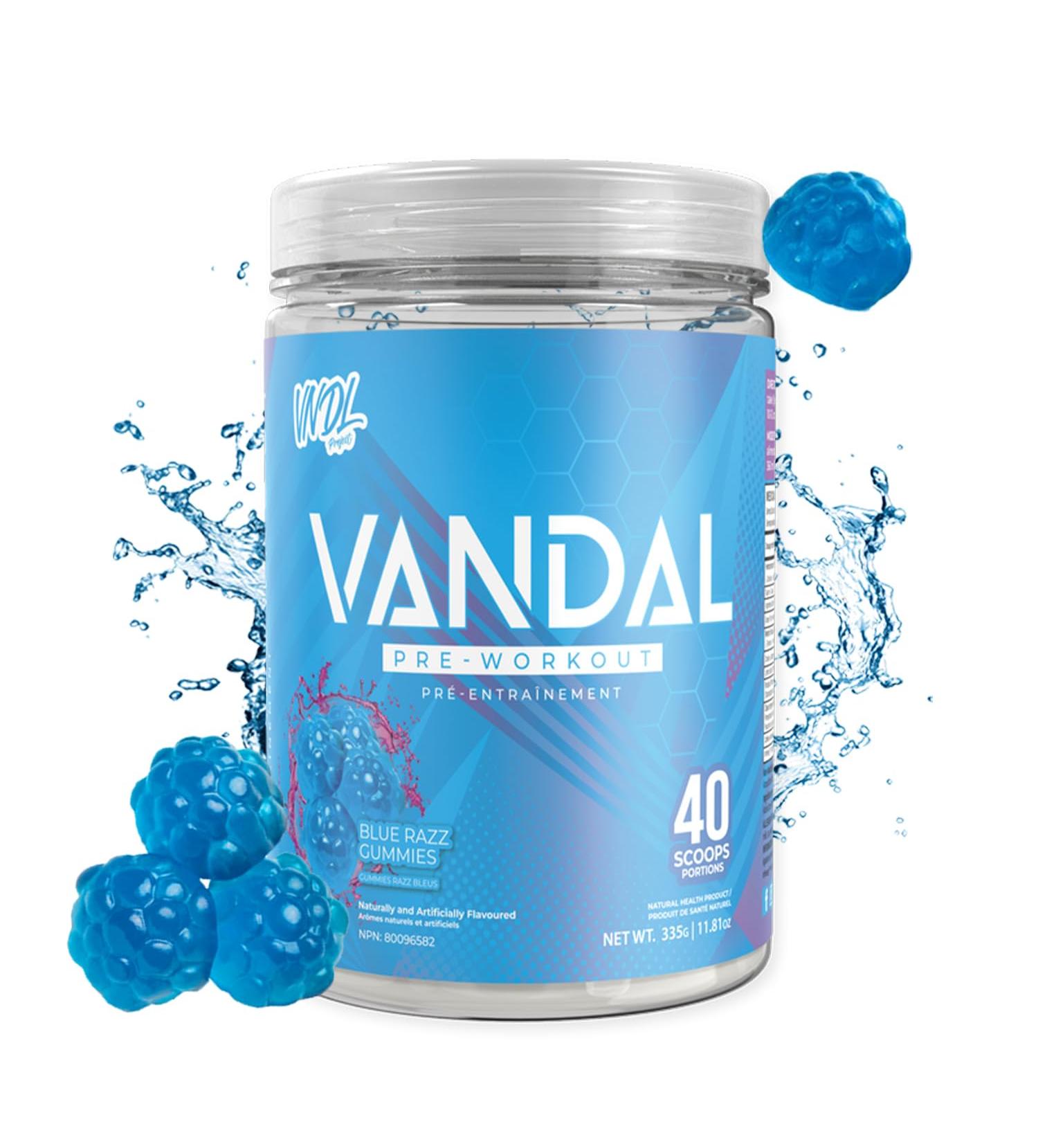 VNDL Pre Workout Powder for Men & Women- Enjoy a Clean Energy Boost with No Sugar Featuring L-Citrulline & L-Tyrosine for Improved Endurance- Nootropic Formula in Blue Razz Gummies Flavor - 40 Servings - Buy Online on SooperMarket.com