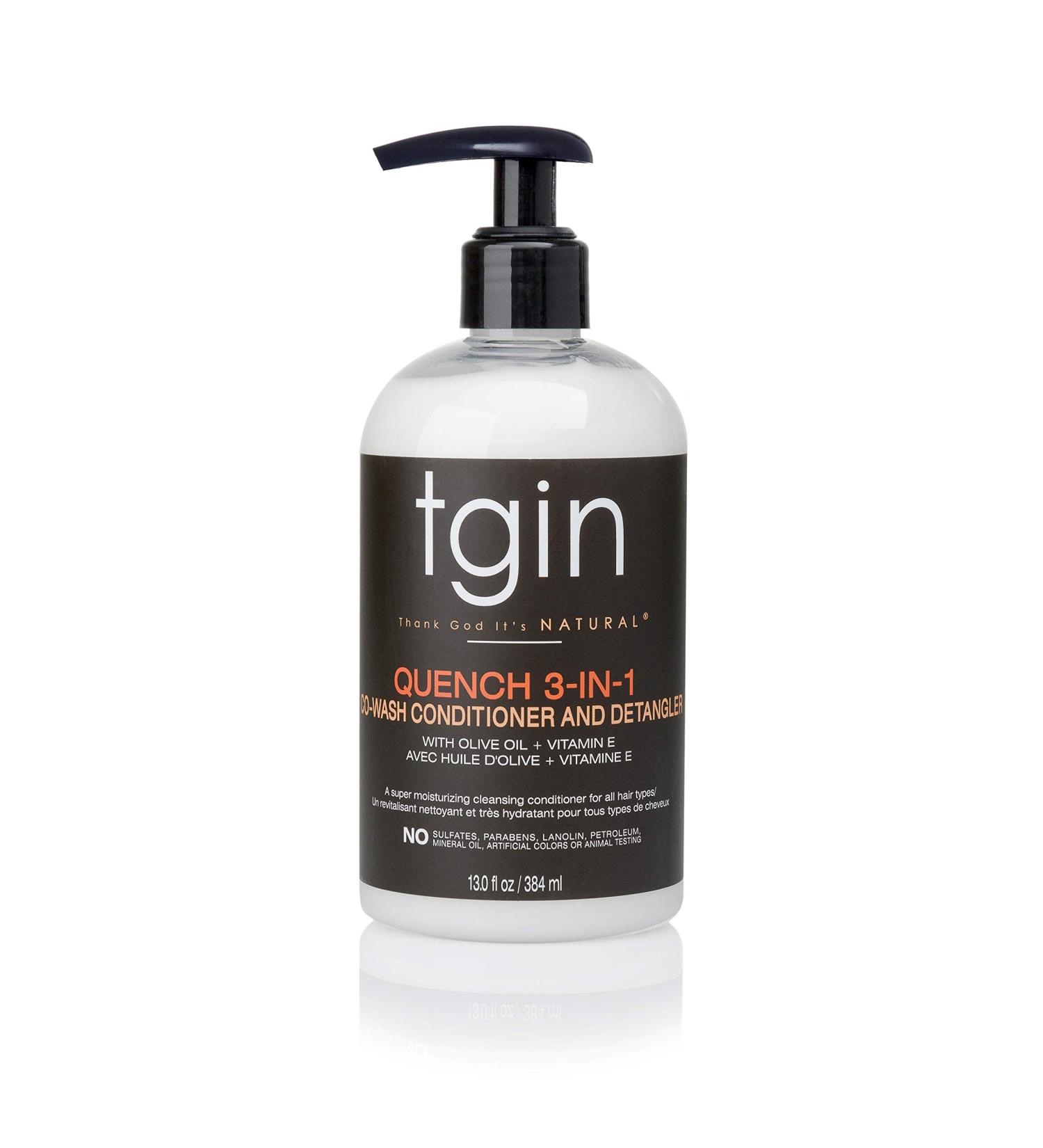 TGIN Quench 3-in-1 Co-Wash Conditioner & Detangler for Dry & Curly Hair - 13 oz - Buy Online on SooperMarket.com