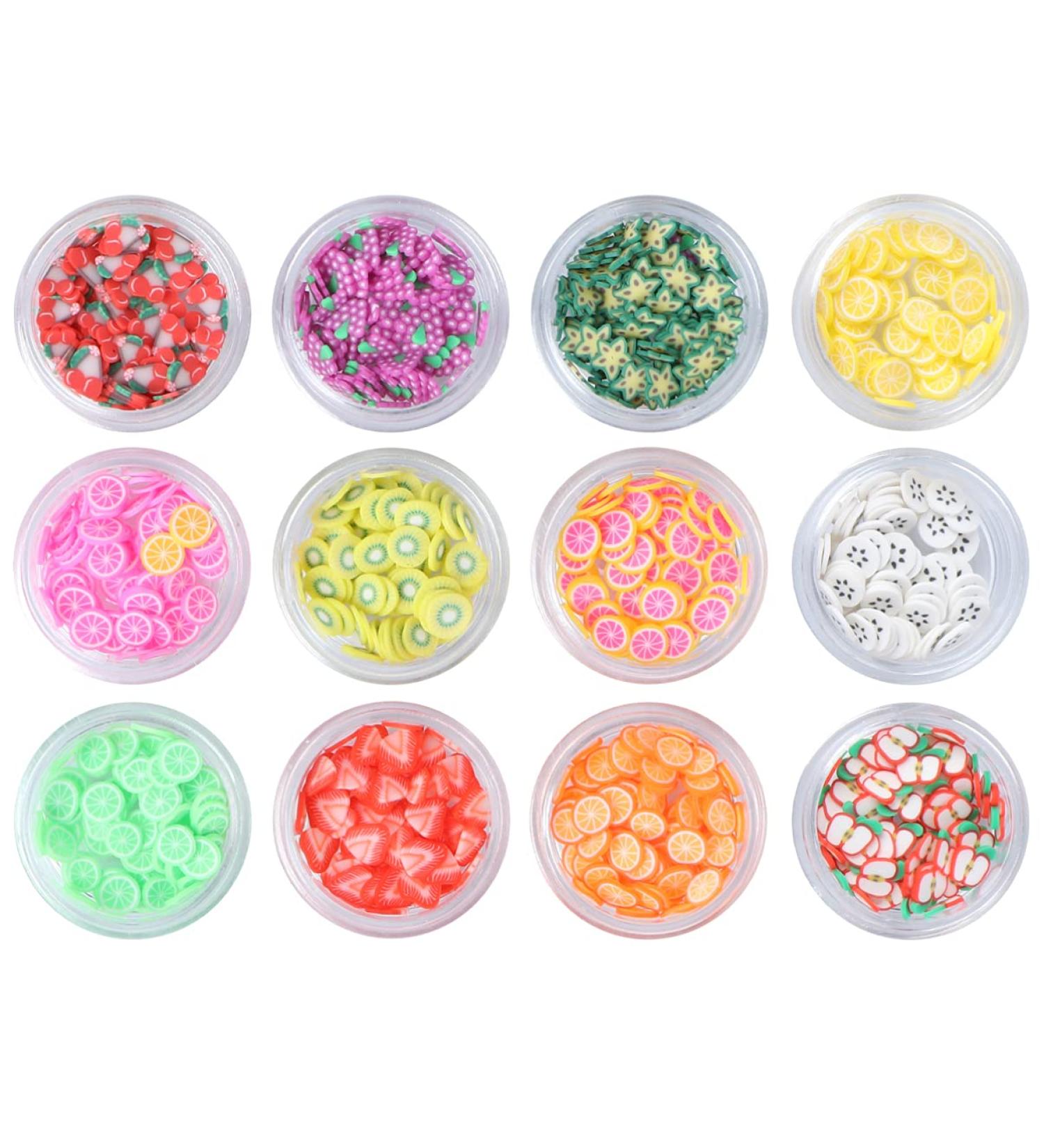 Uonlytech 3D Fruit Nail Art Slices - Nail Supplies for Lip Gloss & Cellphone Decorations - Buy Online on SooperMarket.com