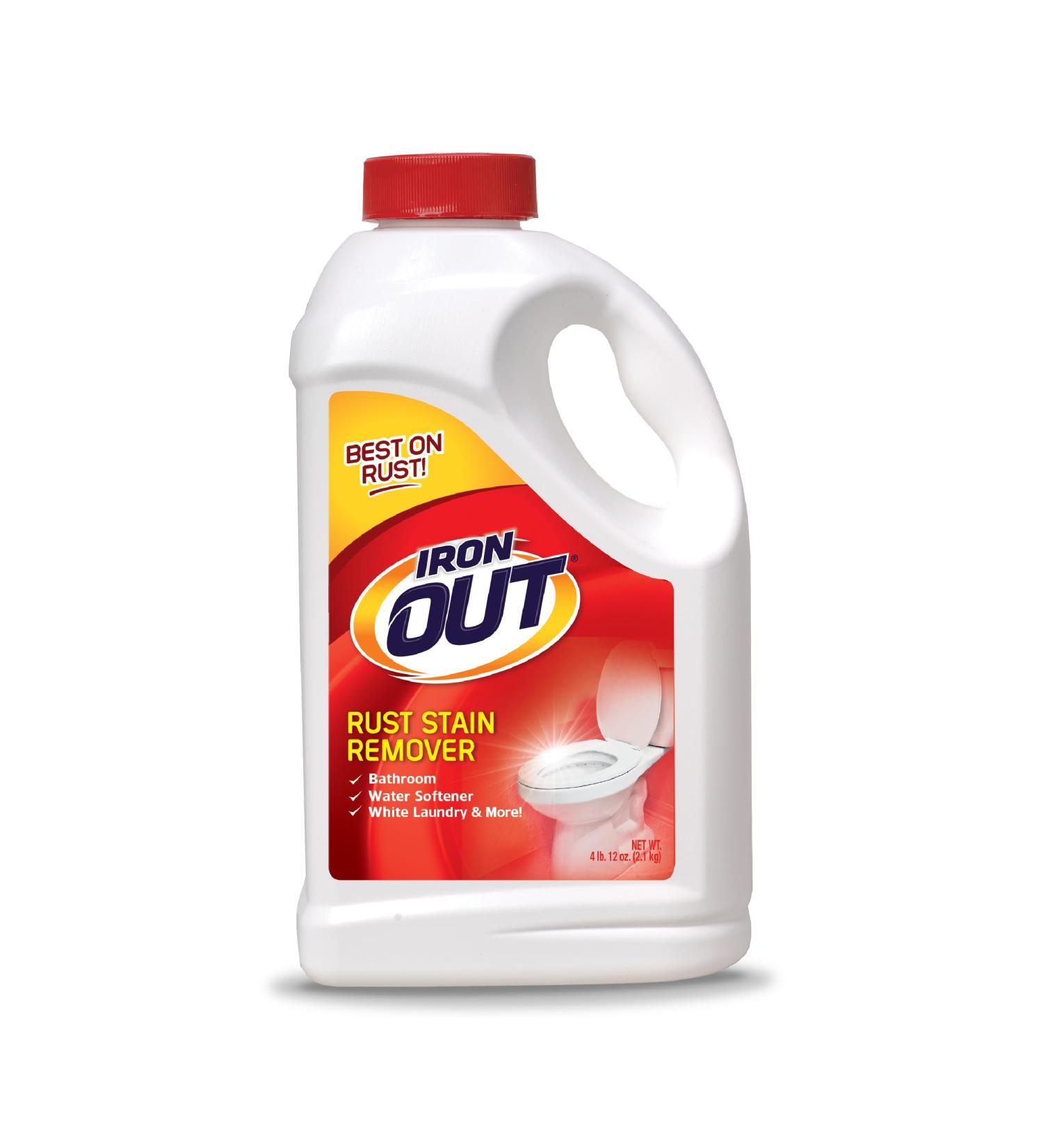 IRON out Rust Stain Remover Powder - Effective Stain Removal for Bathrooms Kitchens Appliances & More - 4.75 lb Bottle - Buy Online on SooperMarket.com