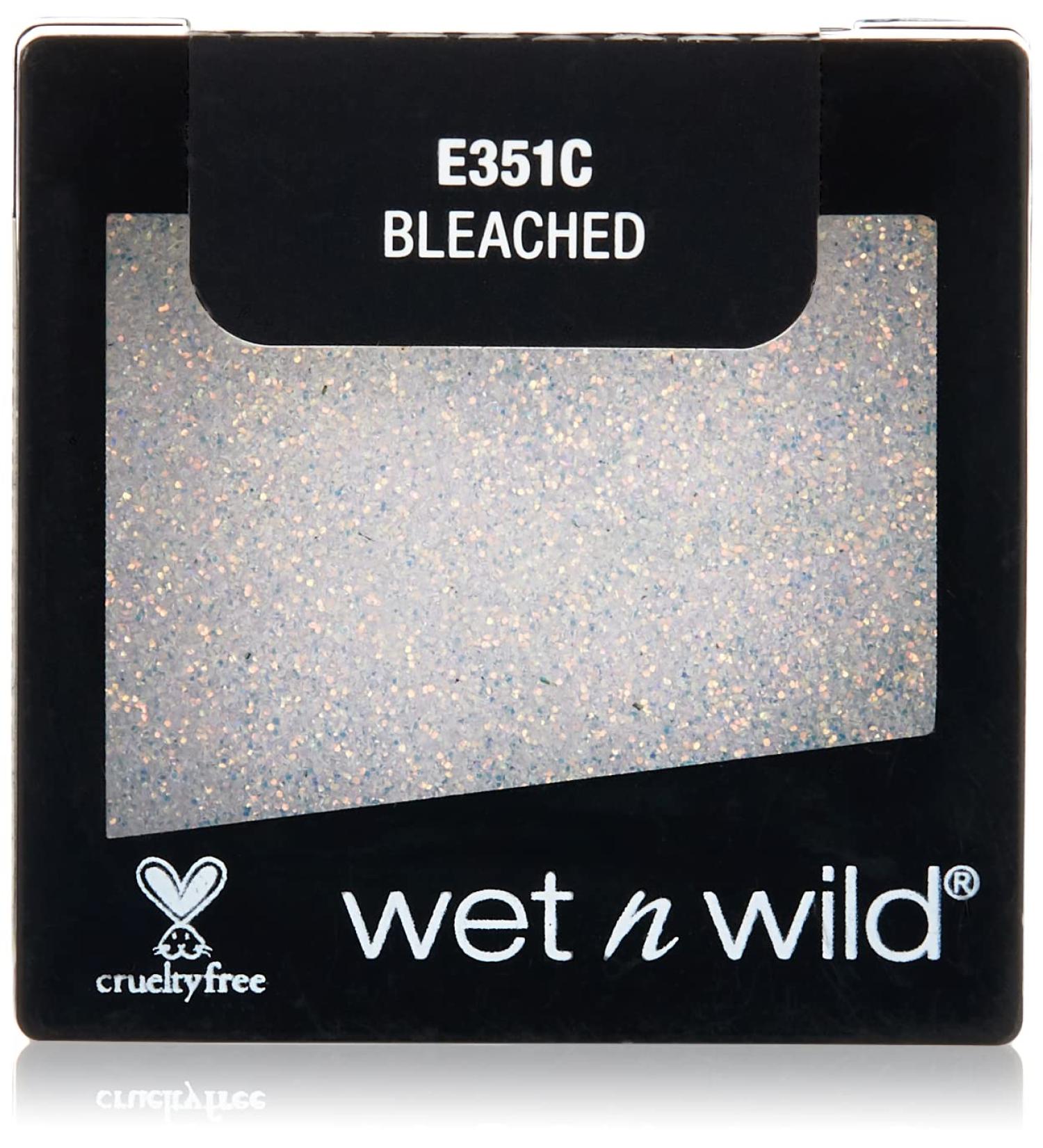 Wet 'n' Wild Color Icon Glitter Single Eyeshadow - Shiny Hydrating Formula for Professional Makeup - Bleached - Buy Online on SooperMarket.com