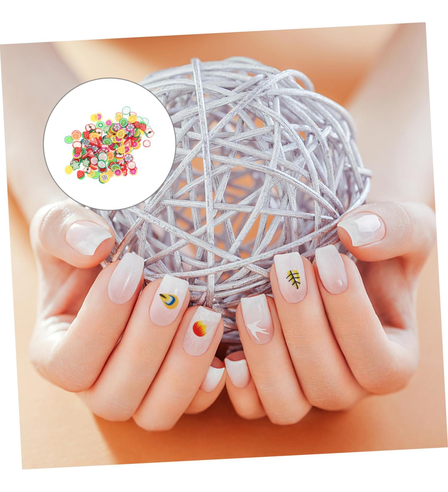 HAPINARY 4 Packs Nail Art Polymer Clay Diy Nail Decoration Nail Decorations for Nail Art Nail Art Craft Appliques Embellishments Craft Making Beads Diy Nail Art Slices 3d Resin Suite Fruit - Buy Online on SooperMarket.com