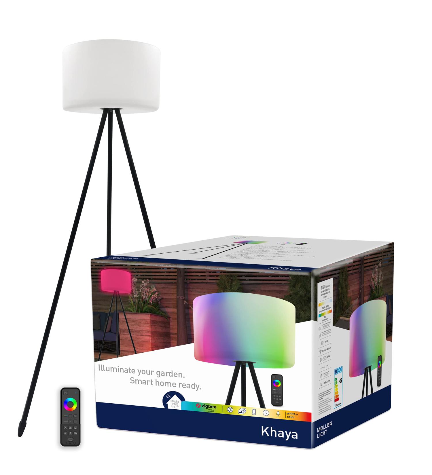 Buy Tint Smart Outdoor LED Base Lamp Khaya - Alexa & Remote Control RGB & White Light (1800-6500K) Splash-Proof (IP44) - International Shipping - Buy Online on SooperMarket.com