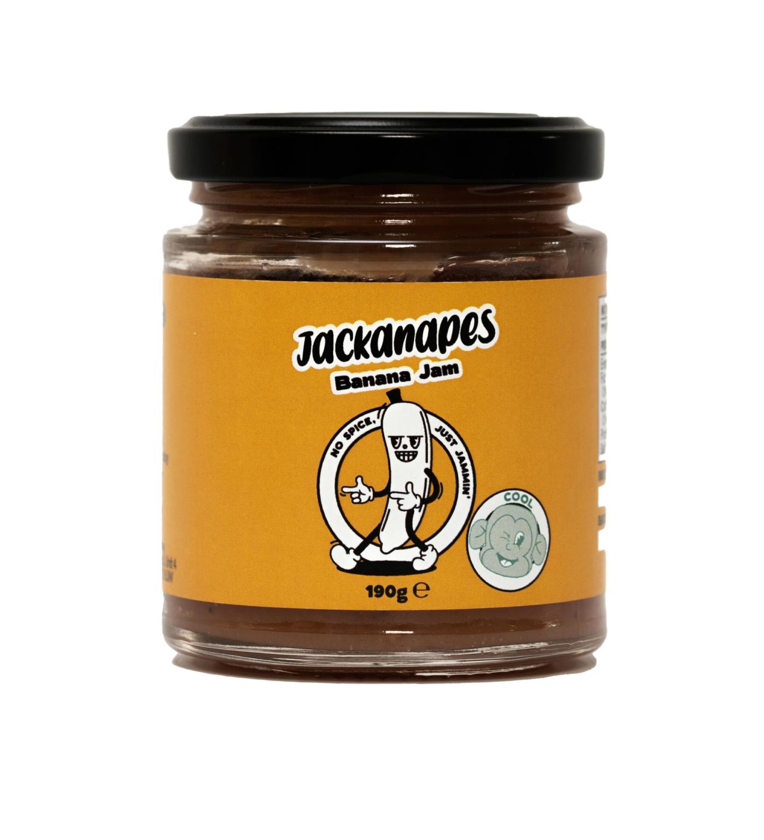 Banana Jam by Jackanapes 190g - Caribbean Inspired Vegan Cooling Fruit Jam - Palette Cleansing Sweet Condiment with a Touch of Lime - Buy Online on SooperMarket.com