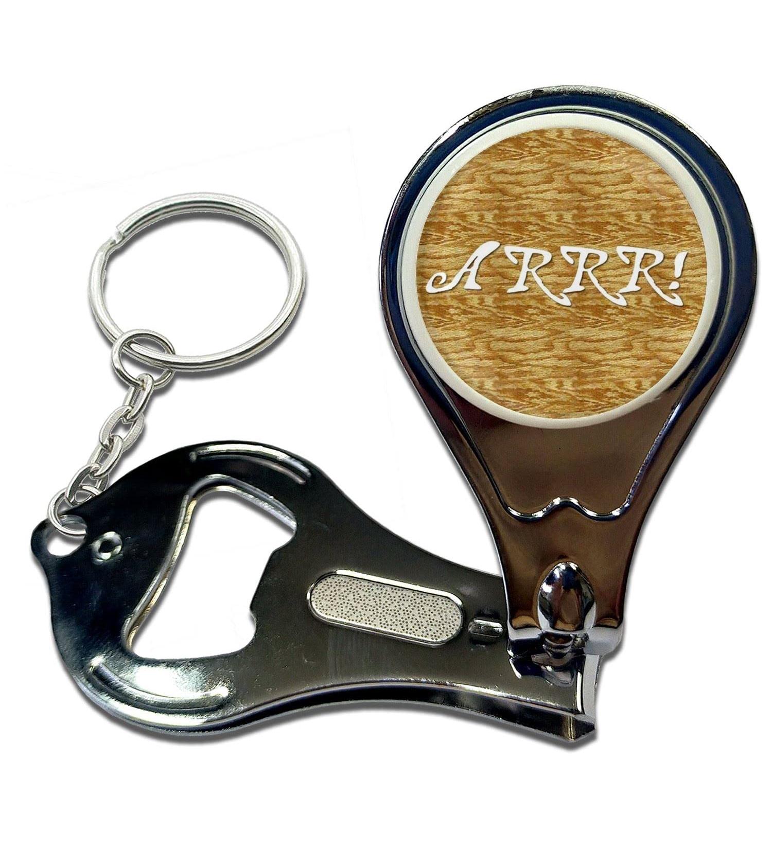 BadgeBeast.co.uk Arrr - Key Ring Bottle Opener and Nail Clipper - Buy Online on SooperMarket.com