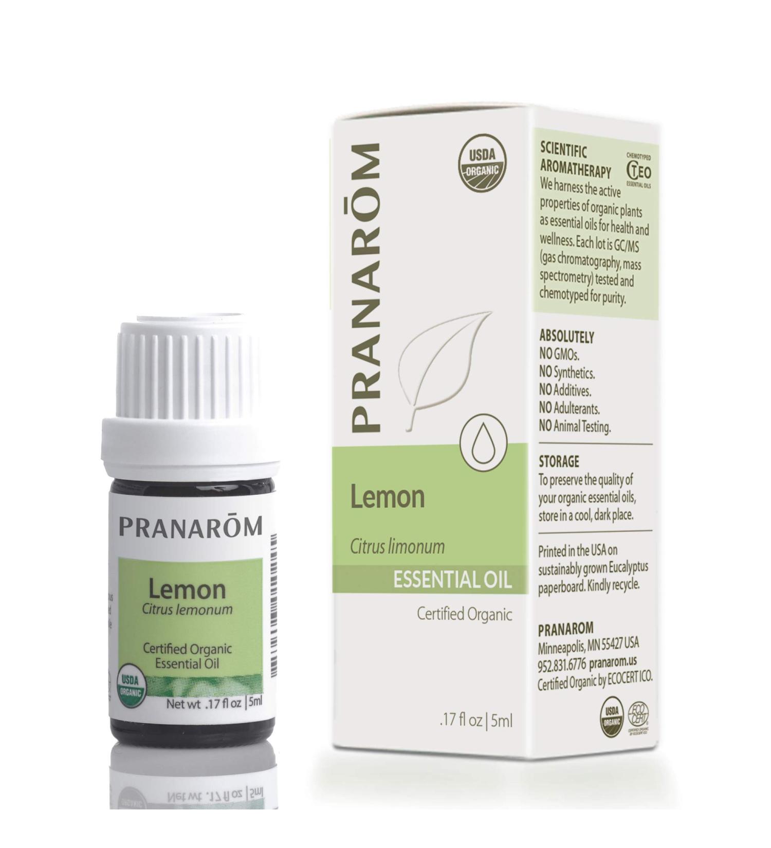 Pranarom Lemon Essential Oil 5ml - Pure Citrus Aromatherapy - Buy Online on SooperMarket.com