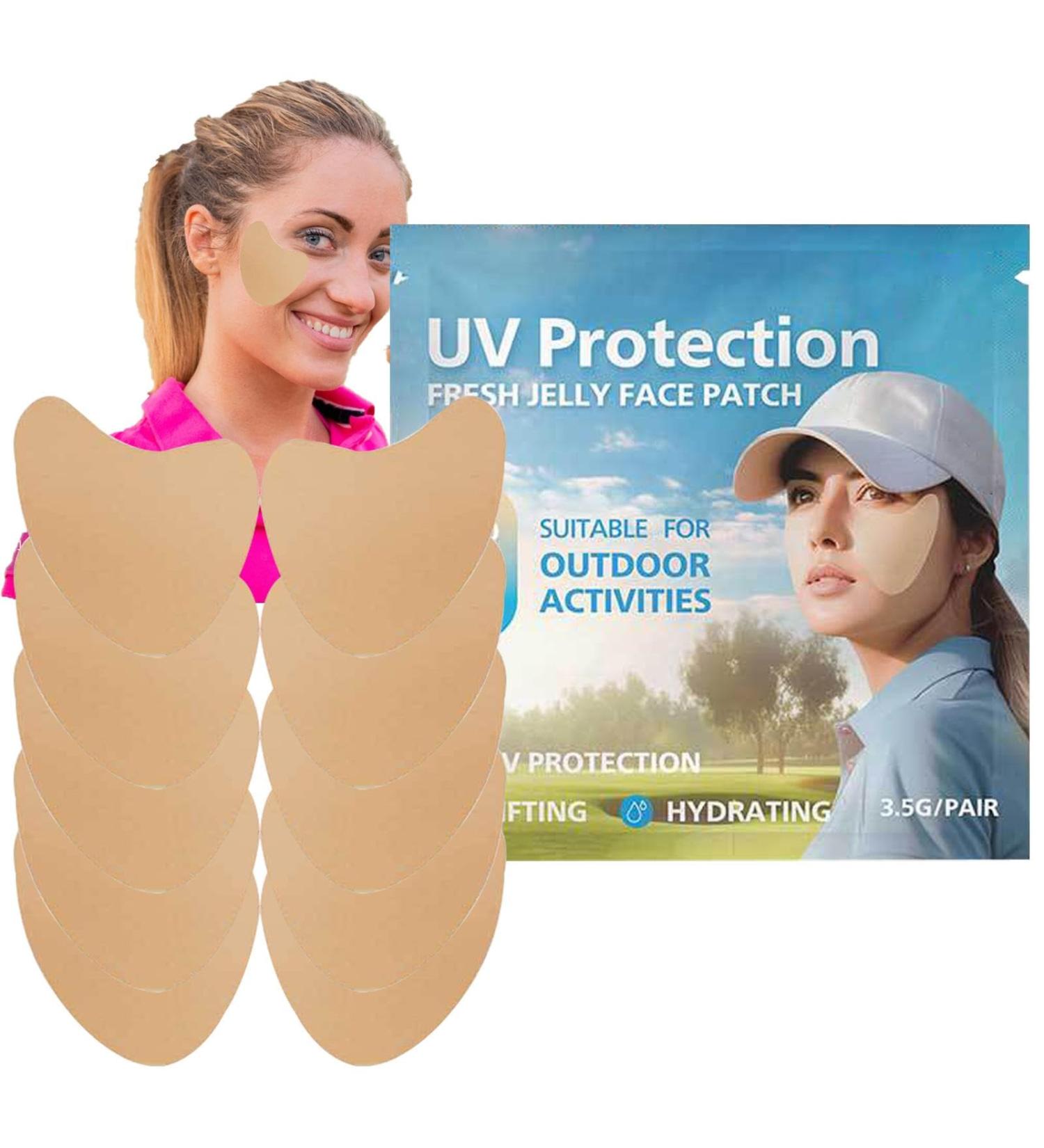 Teksome Sun Protection Face Patch - 5pair Facial Sunscreen Patch Comfortable UV Facial Patches Portable Clear UV Protection Face Patch for Outdoor - Buy Online on SooperMarket.com