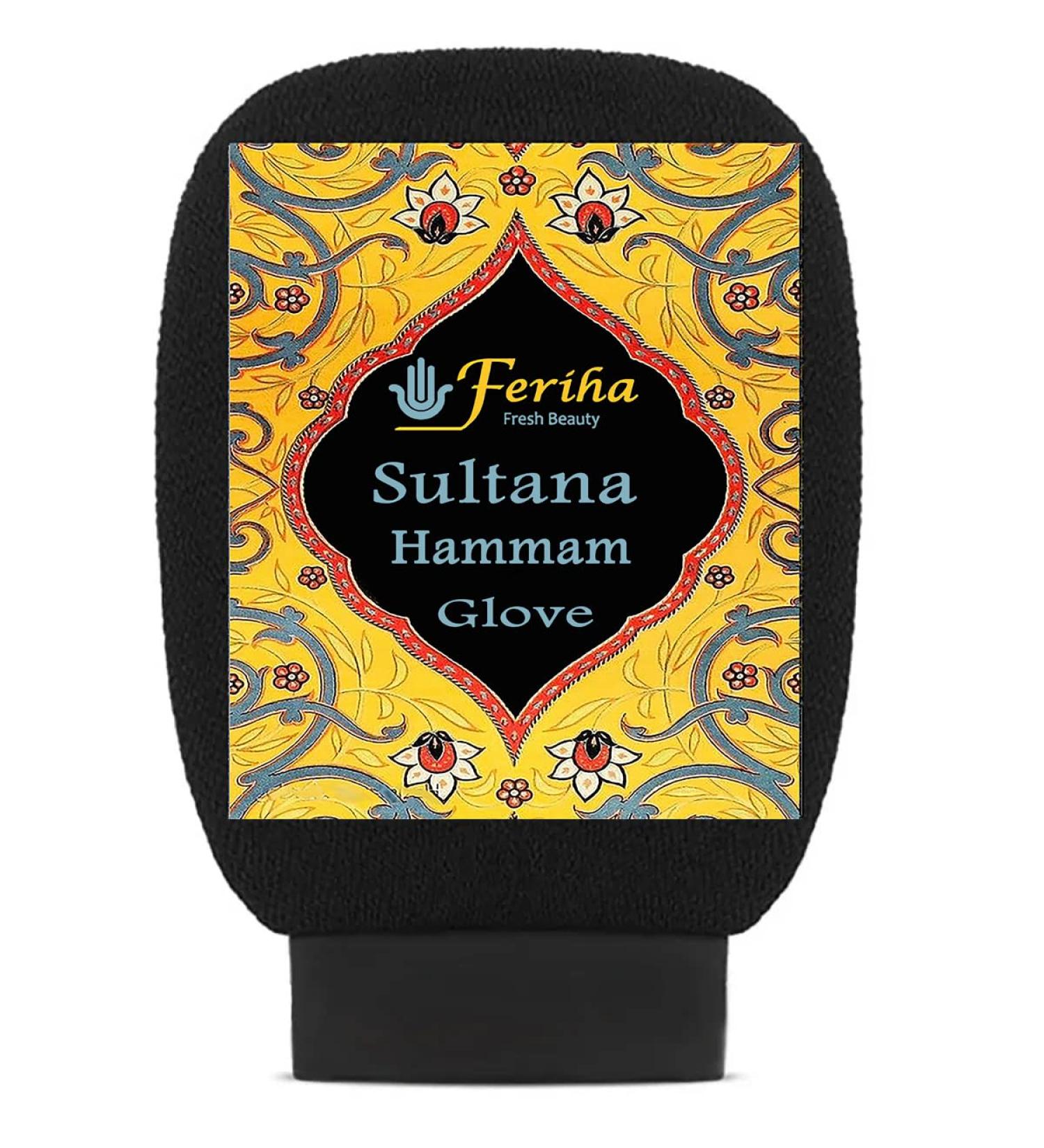 Sultana Moroccan Kessa Glove - Heavy Exfoliating Mitt for Long Lasting Use | Made in Morocco - Buy Online on SooperMarket.com
