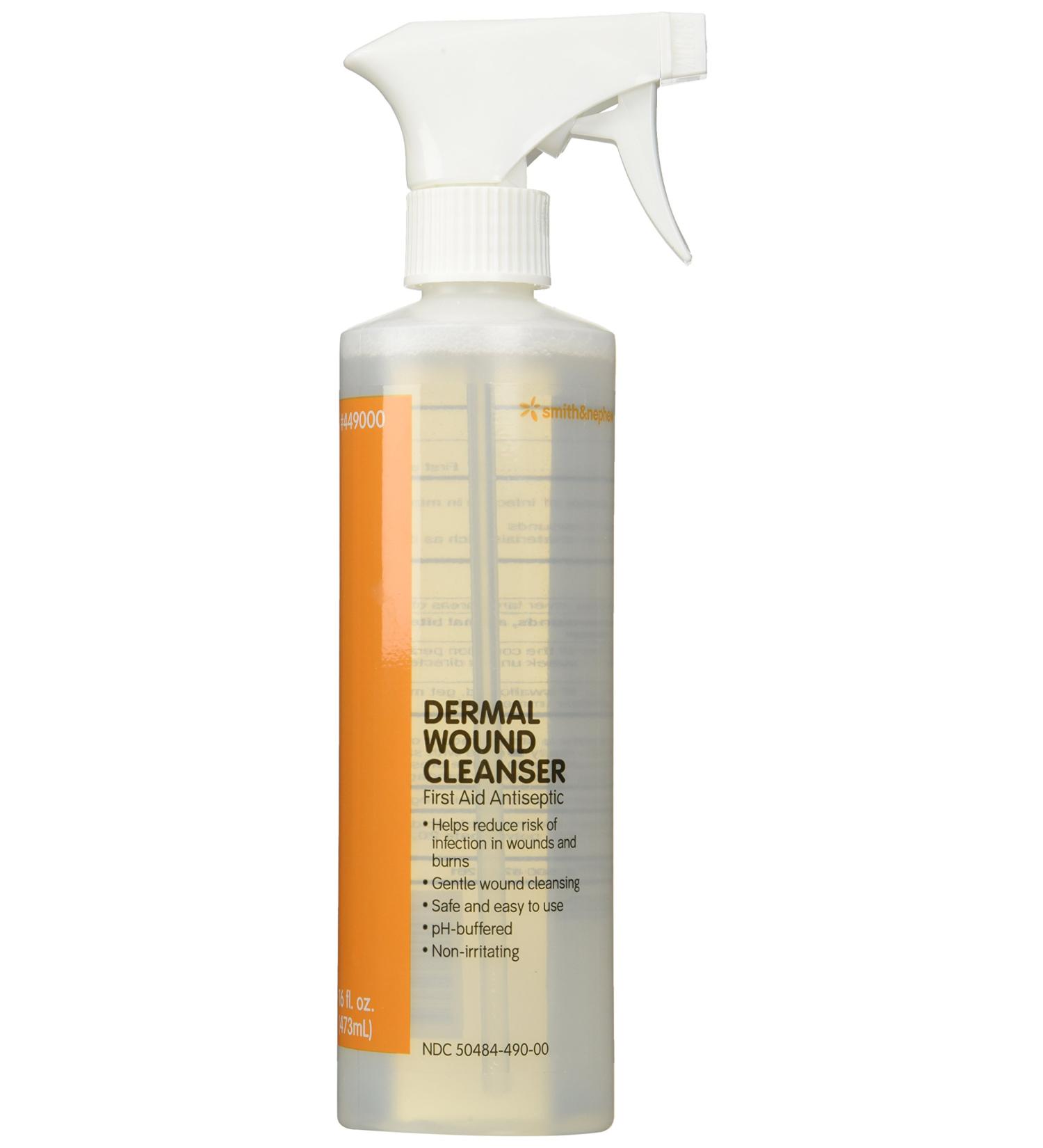 Smith & Nephew Dermal Wound Cleanser - 16 oz Spray Bottle | Effective Cleansing Solution - Buy Online on SooperMarket.com