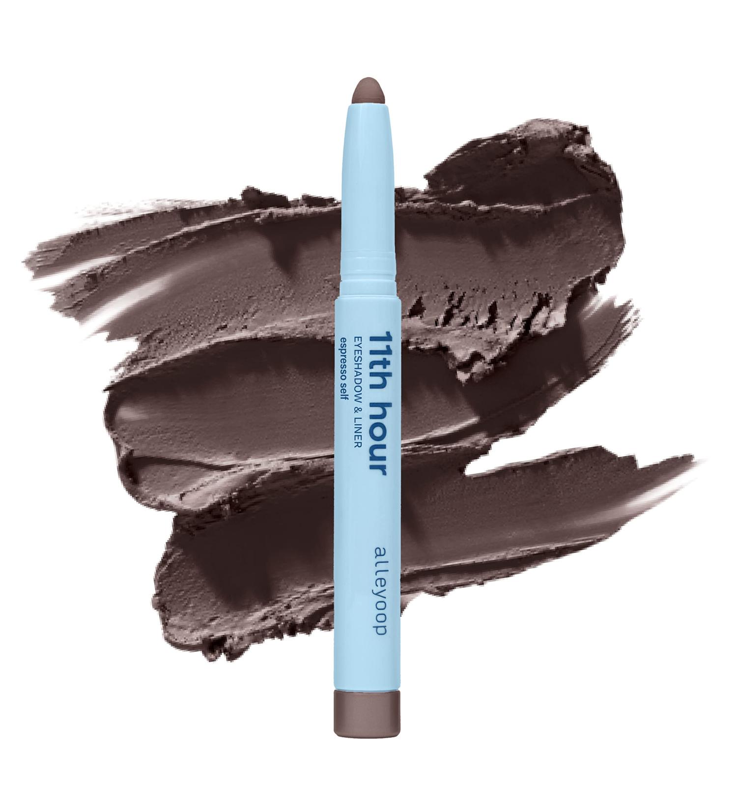 ALLEYOOP 11th Hour Cream Eye Shadow Stick - Espresso Self (Matte) - Long-Lasting, Smudge-Proof, Award-Winning Formula - 0.05 Oz - Buy Online on SooperMarket.com