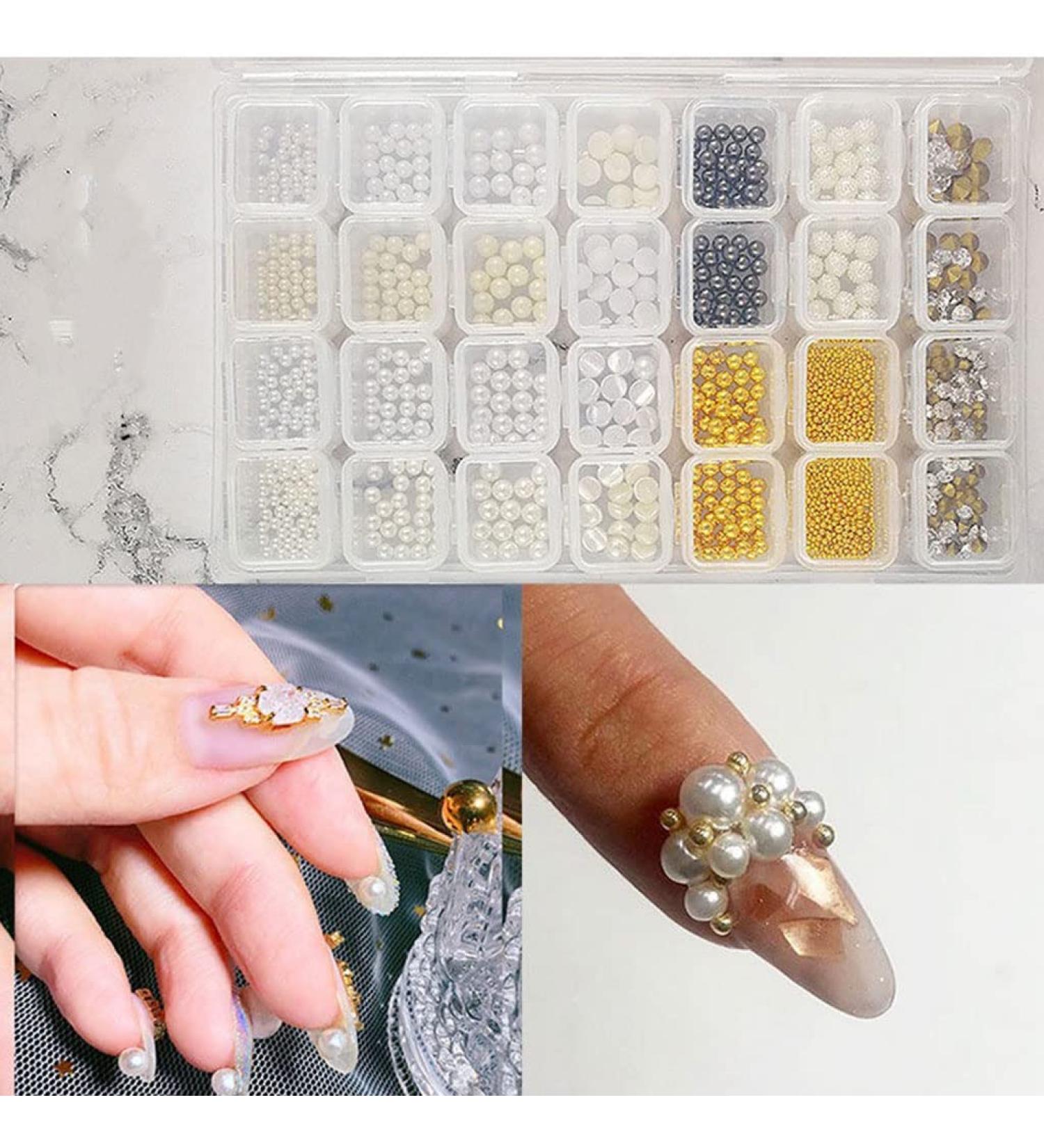 28-Grid Nail Nail Steel Beads Nail Art Cellphone For Case Ornament For Nail Art Decoration Jew 28-grid Nail Nail Steel Beads Nail Art For Nail Art - Buy Online on SooperMarket.com
