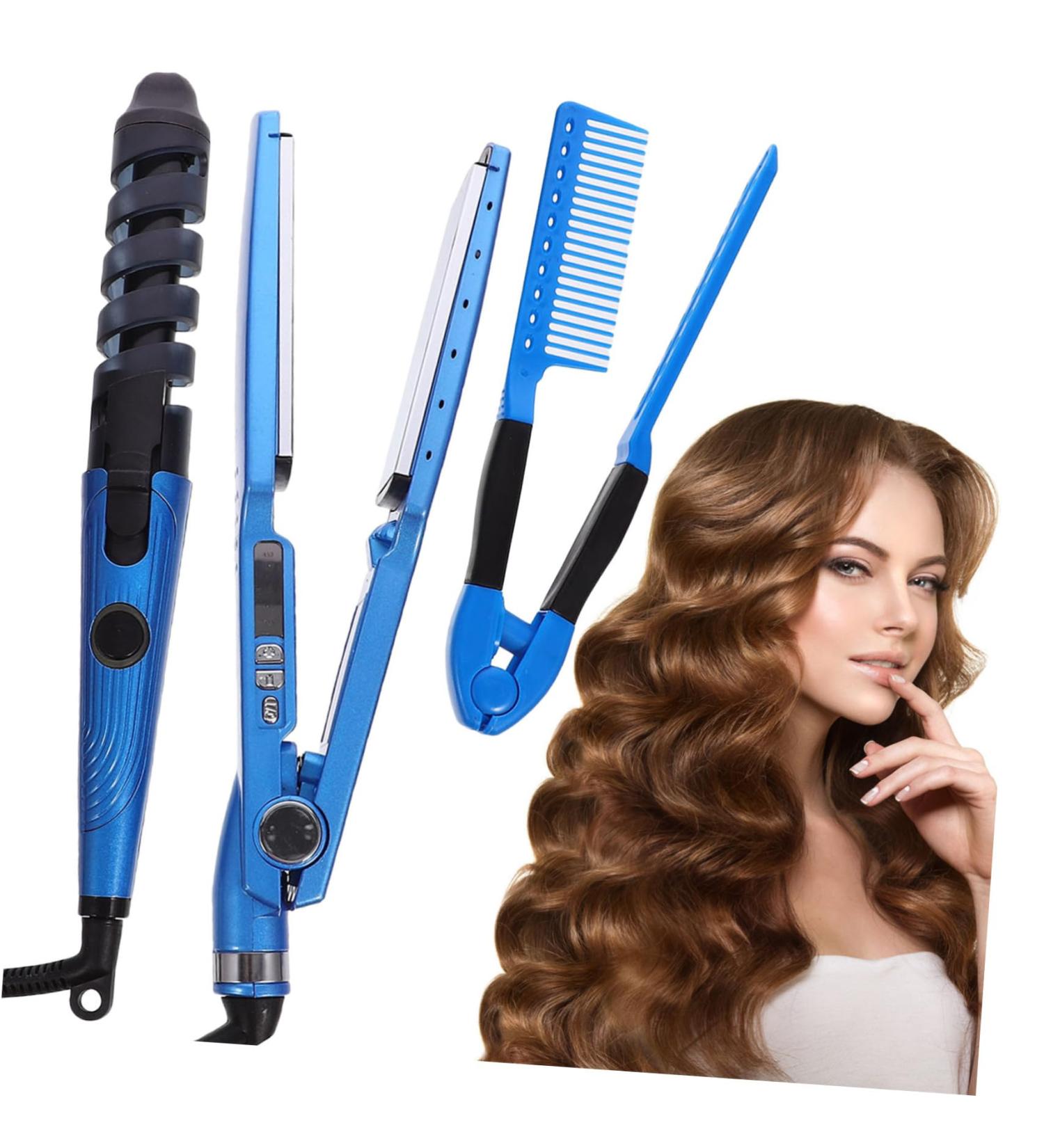 Baluue 1 Set Curling Iron Set Curling Wand Hair Curler Comb Hair Rollers Hair Straightener Curlers Abs - Buy Online on SooperMarket.com