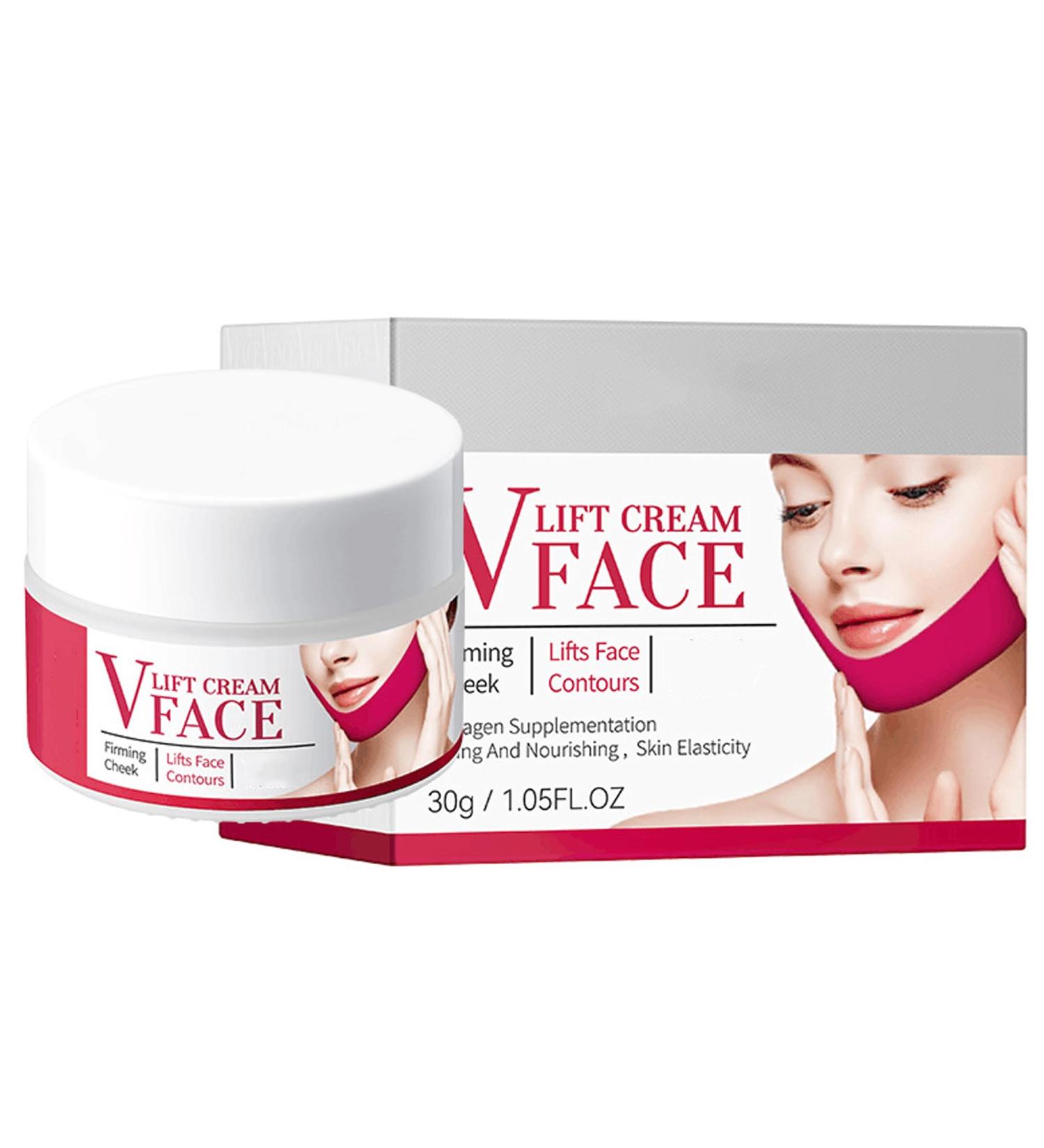 V Line Face Care Cream | Firming & Lifting V Shape Lift for Double Chin Prevention | Calming Facial Skin Care - Buy Online on SooperMarket.com