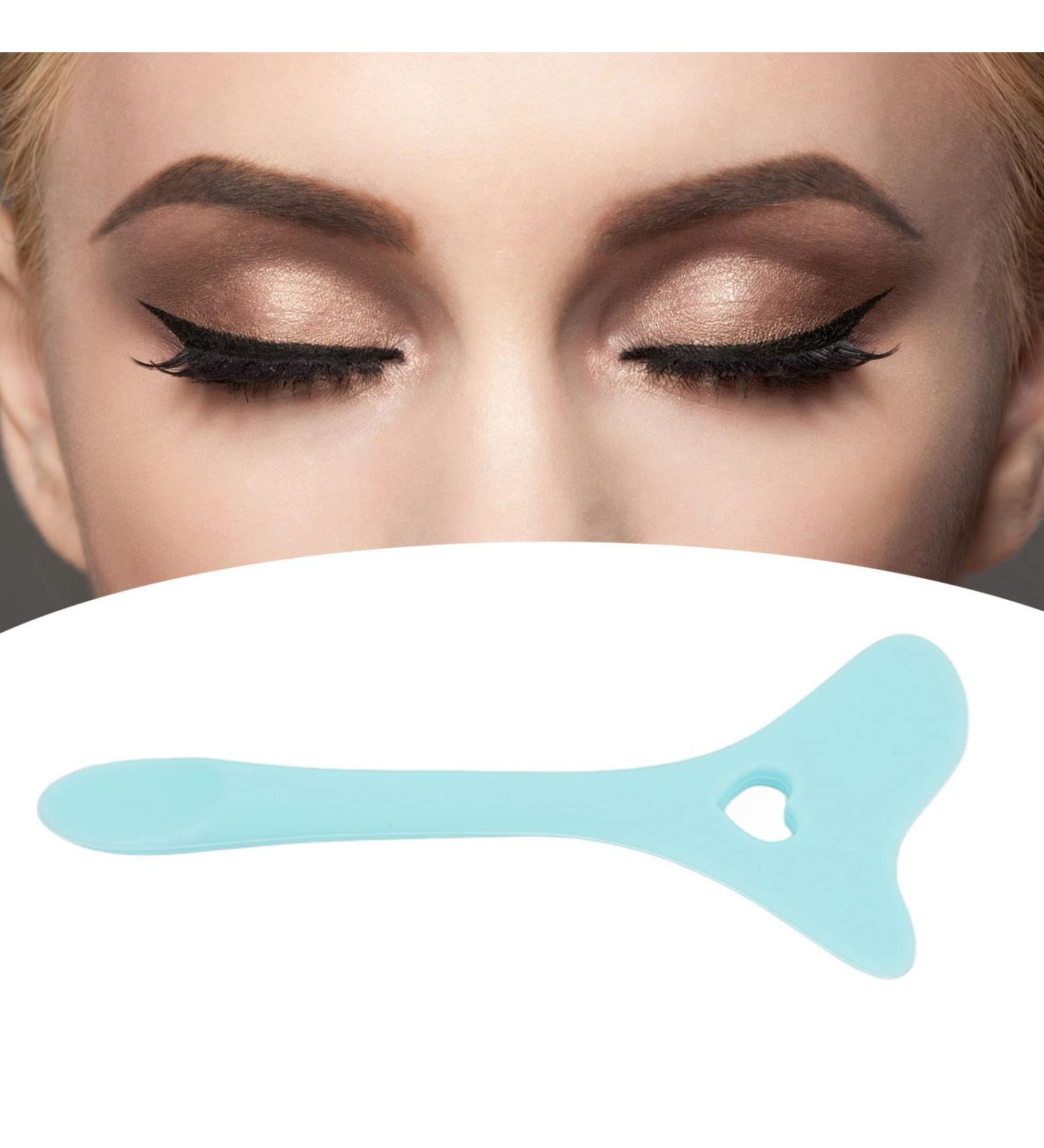 Eyeliner Aid Tool Reusable Silicone Eyeliner Winged Aid Tool Multifunctional Eyeliner Stencil Drawing Applicators Tool(Blue) - Buy Online on SooperMarket.com