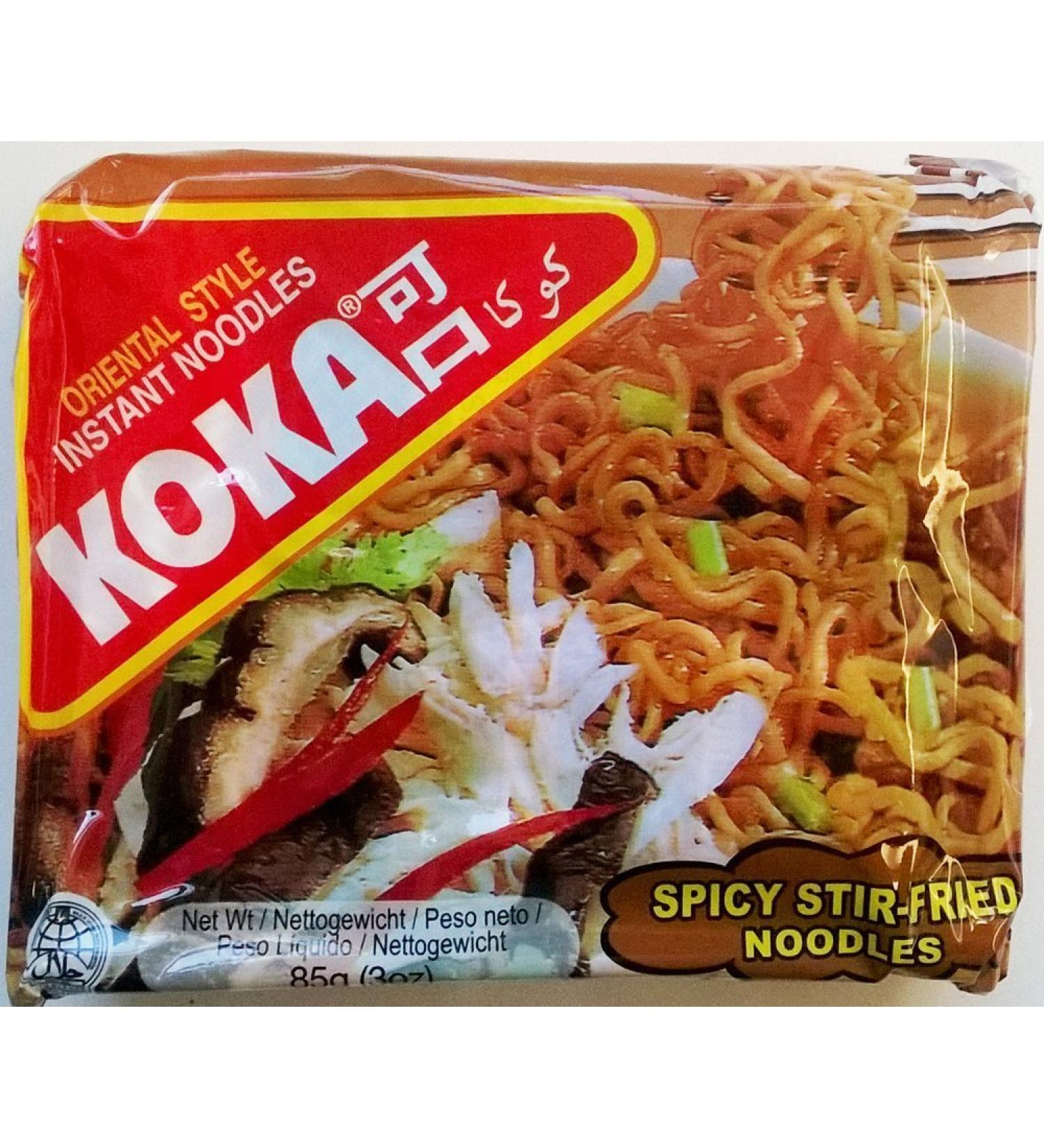 Koka Oriental Style Instant Noodles Stir Fry 18 x 85gm