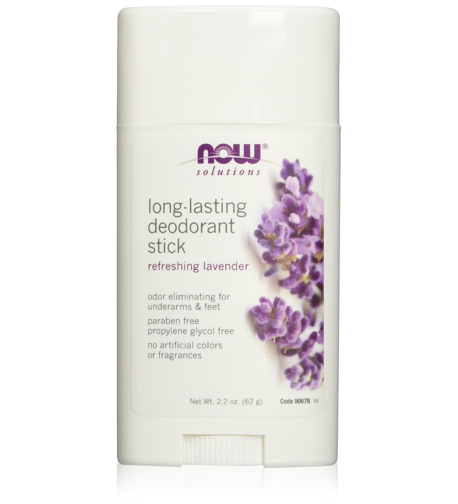 Now Foods Long-Lasting Lavender Deodorant Stick - 2.2 oz (62 g) | Refreshing & Natural - Buy Online on SooperMarket.com