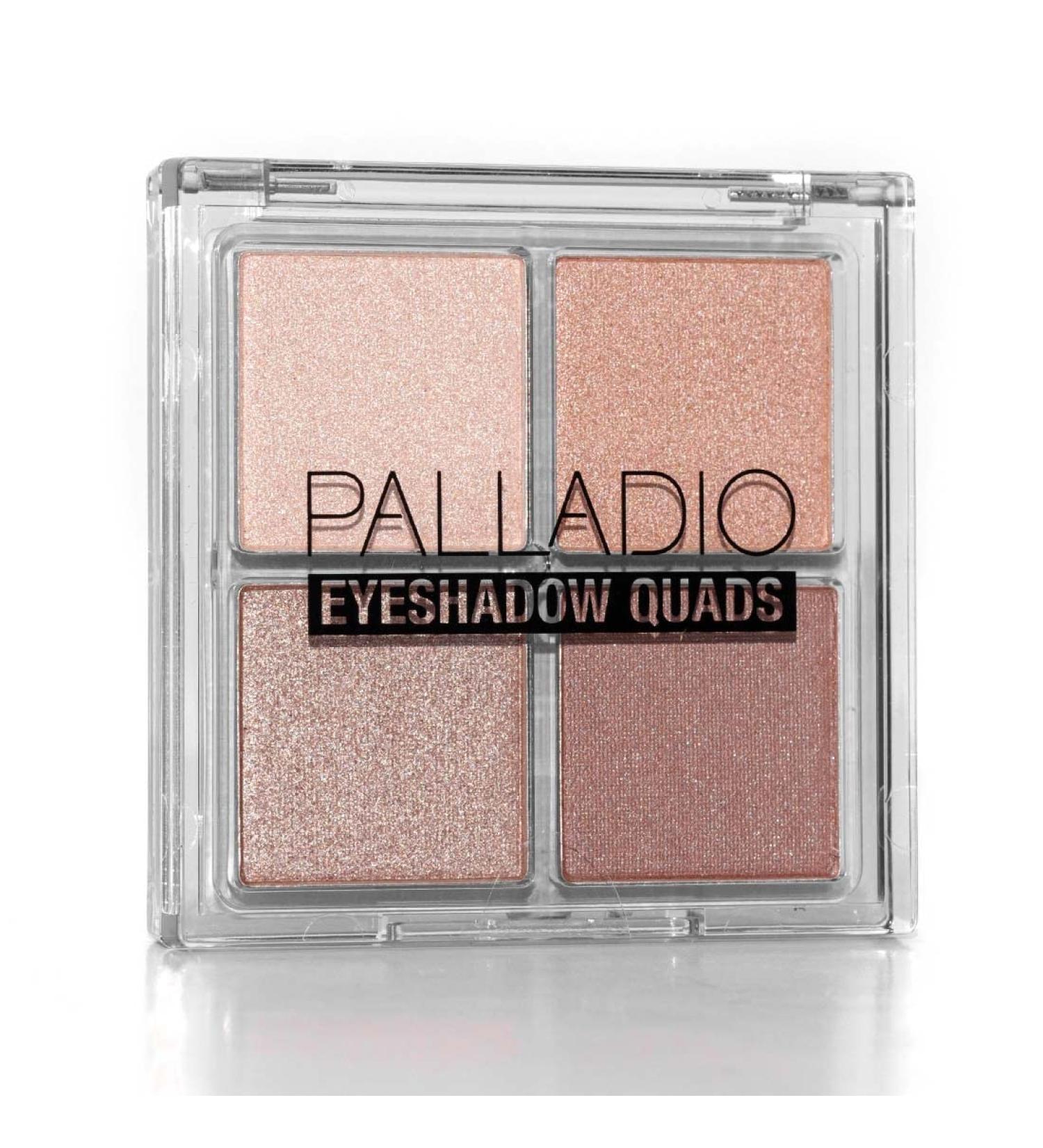 Palladio Eyeshadow Quad - Velvety Matte and Metallic Shades, Creamy Formula, Talc-Free - Ballerina Palette - Buy Online on SooperMarket.com