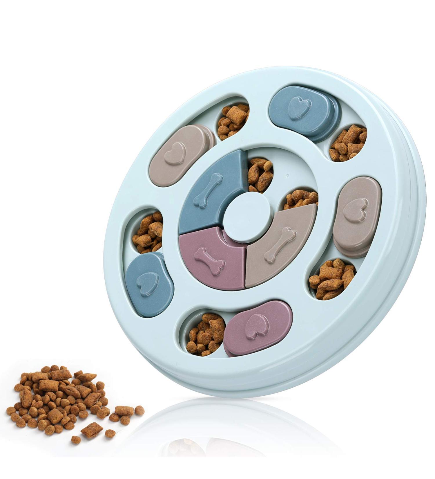 Dog Food Puzzle Feeder Toy for IQ Training & Enrichment - Blue - Buy Online on SooperMarket.com