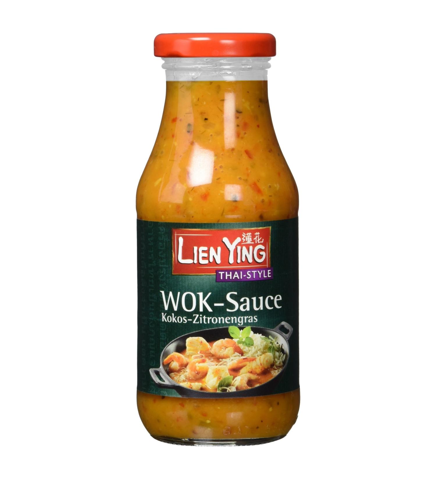 Buy Lien Ying WOK Coconut & Lemongrass Sauce 240ml - Authentic Asian Flavors for Global Shipping - Buy Online on SooperMarket.com