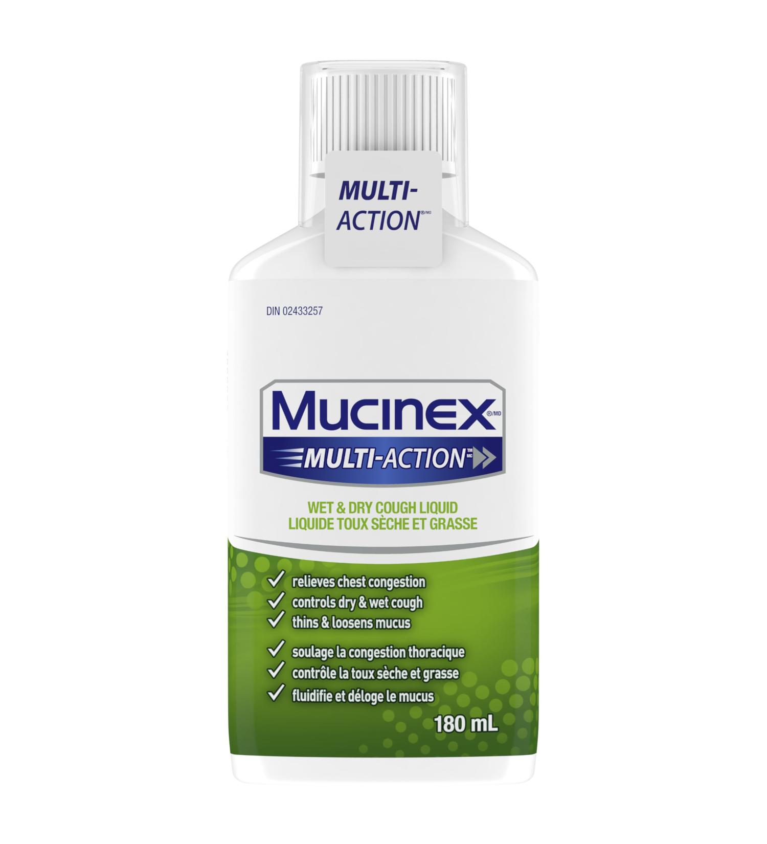 MUCINEX MULTI-ACTION Wet & Dry Cough Liquid 180 mL - Buy Online on SooperMarket.com