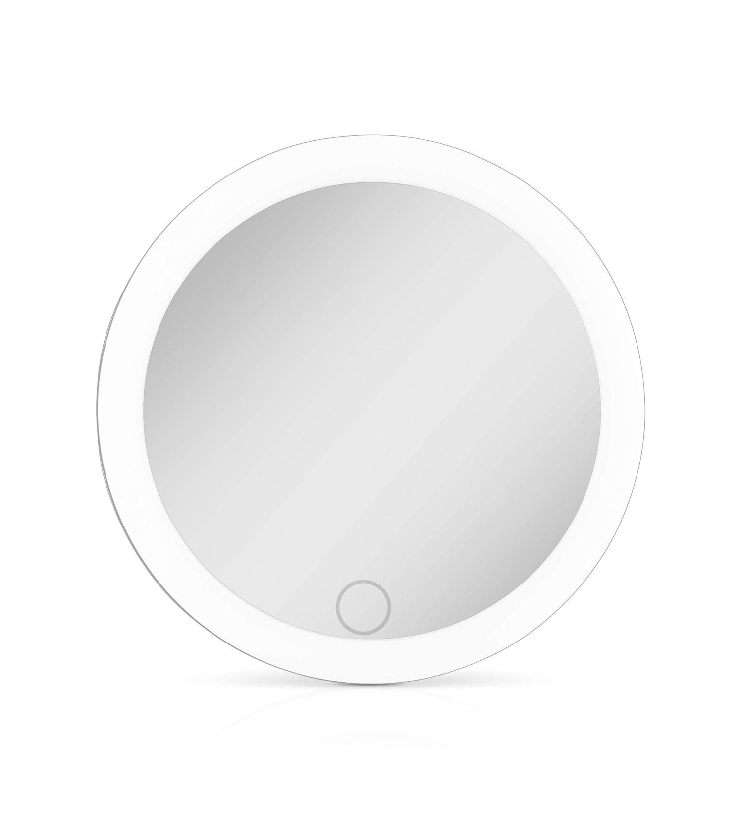 Zadro 4 Round LED Makeup Travel Mirror with Rechargeable Light - Compact & Portable - Buy Online on SooperMarket.com