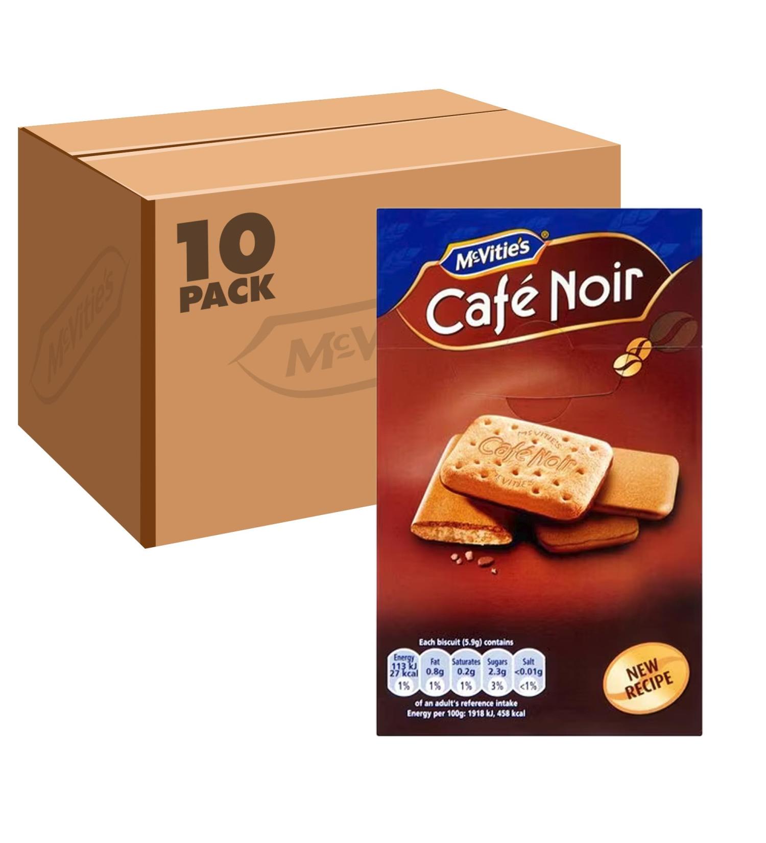 McVitie's Caf Noir Coffee Flavoured Biscuits 175 g (Pack of 10)