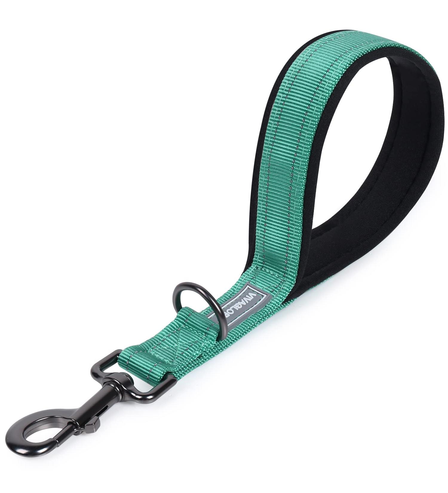 Vivaglory Short Dog Leash - 32cm Training Line for Medium & Large Dogs - Green Traffic Leash - Buy Online on SooperMarket.com
