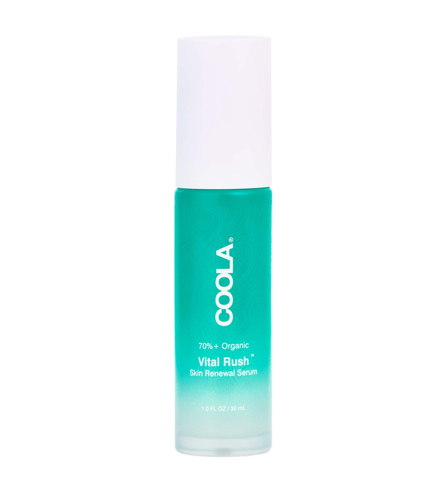 Coola Organic Vital Rush Skin Renewal Serum - Dermatologist Tested - Vitamin C & Hyaluronic Acid - 1 Fl Oz - Buy Online on SooperMarket.com
