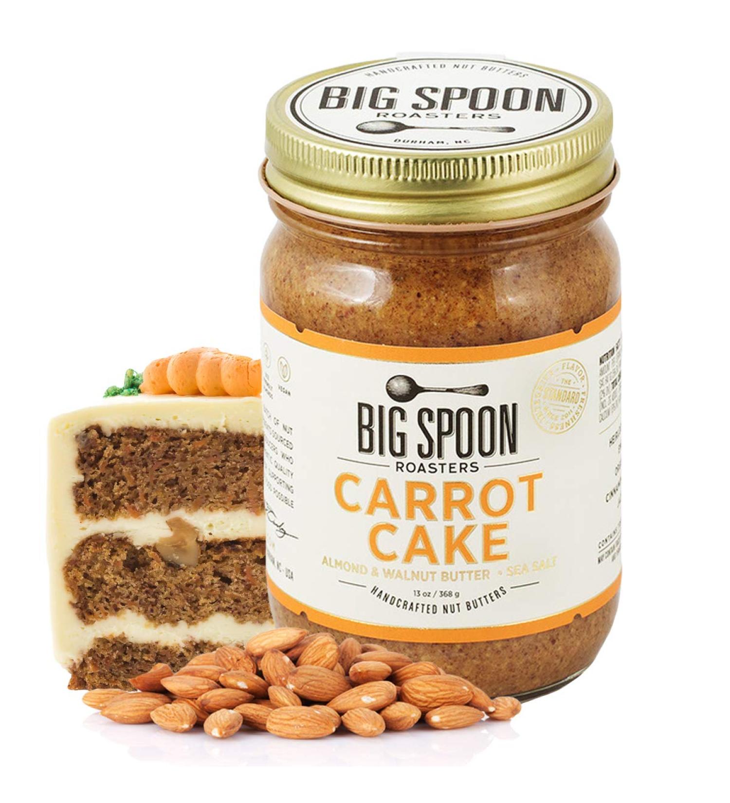 Big Spoon Roasters Carrot Cake Almond & Walnut Butter - Keto & Paleo Friendly Gourmet Vegan Nut Butter with Maple Syrup & Sea Salt - 13 Ounces - Buy Online on SooperMarket.com
