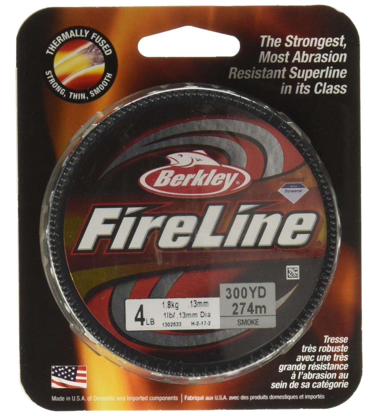 Berkley Fused Crystal Fireline 8/3 Lb 125 Yd Smoke - High-Quality Fishing Line - Buy Online on SooperMarket.com