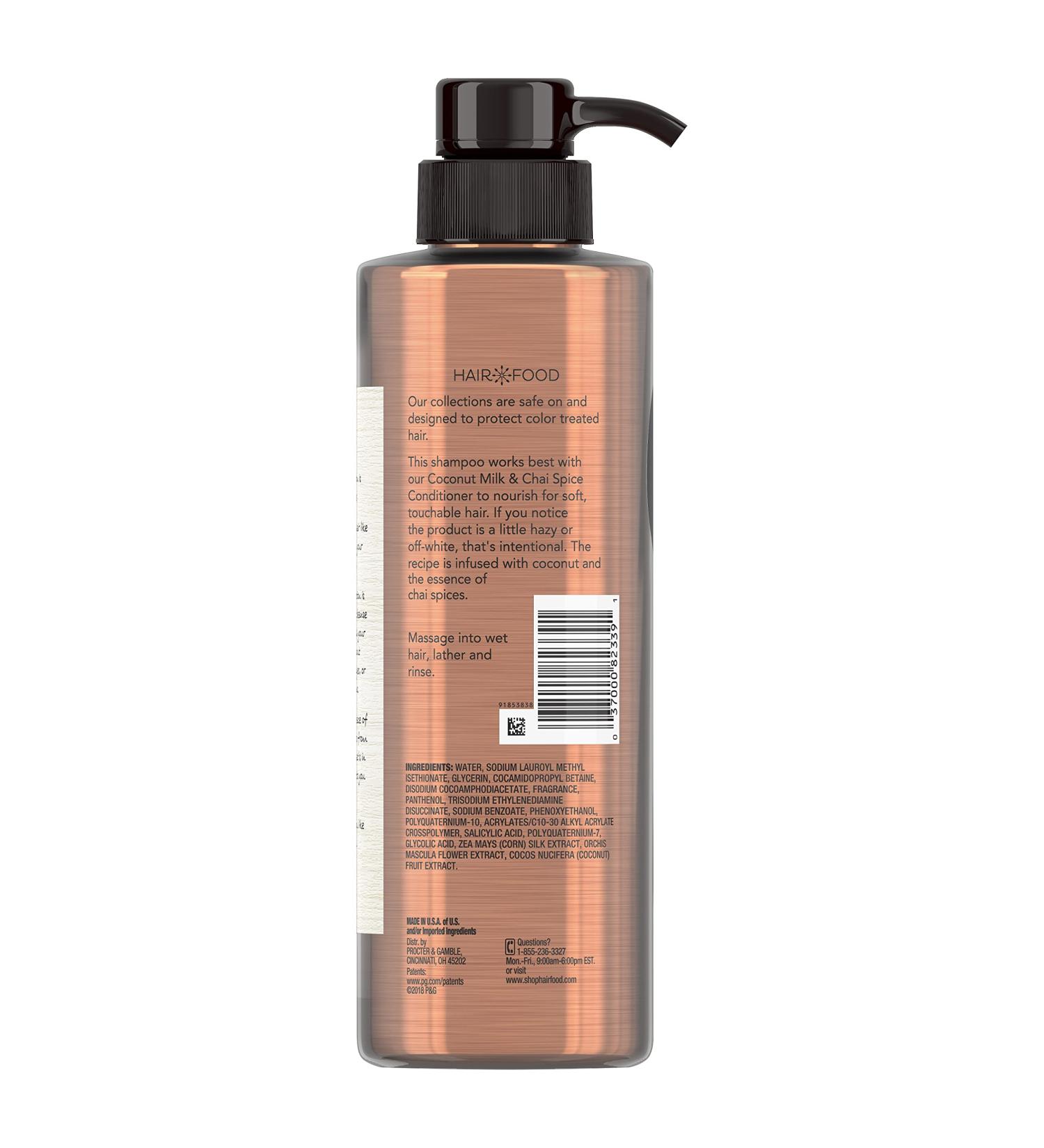 Sulfate Free Coconut & Chai Spice Nourishing Shampoo - 17.9 FL OZ | Dye Free Hair Food Treatment - Buy Online on SooperMarket.com