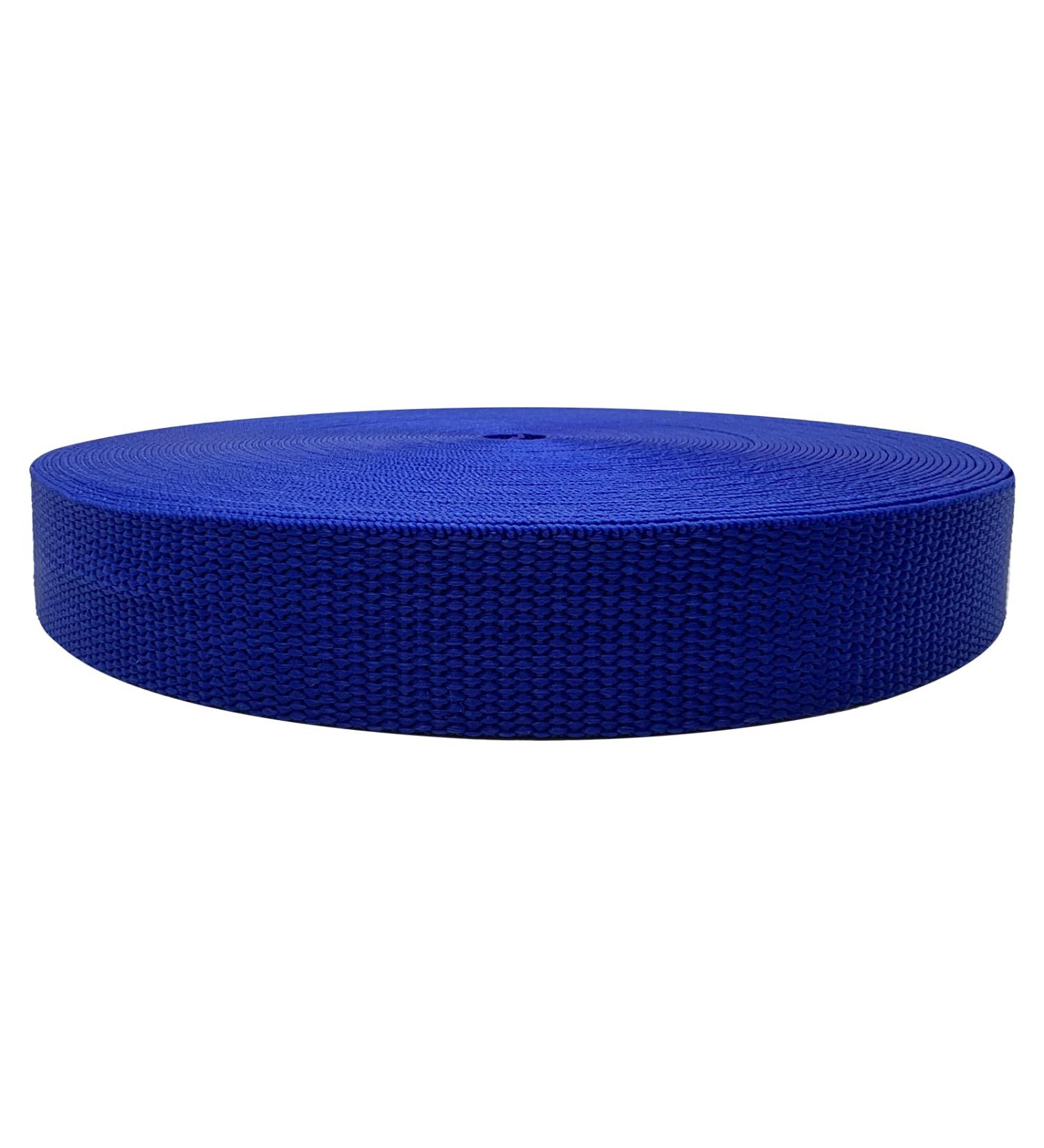 1 Inch Royal Blue Polypropylene Webbing - Ideal for Crafting, DIY Gear Repair - 25 Yard Roll - Buy Online on SooperMarket.com