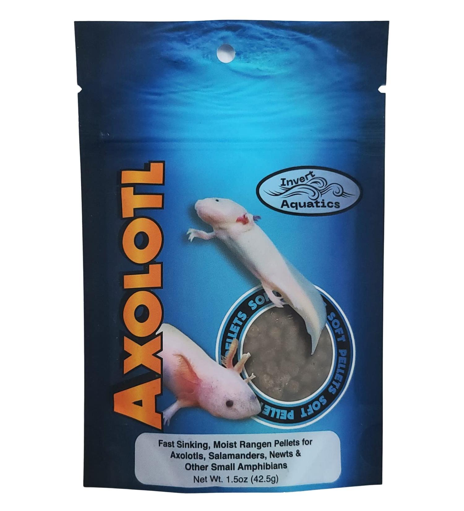 Invert Aquatics Soft Pellets for Axolotls - Sinking Diet for Amphibians 3oz - Newts, Salamanders & More - Buy Online on SooperMarket.com